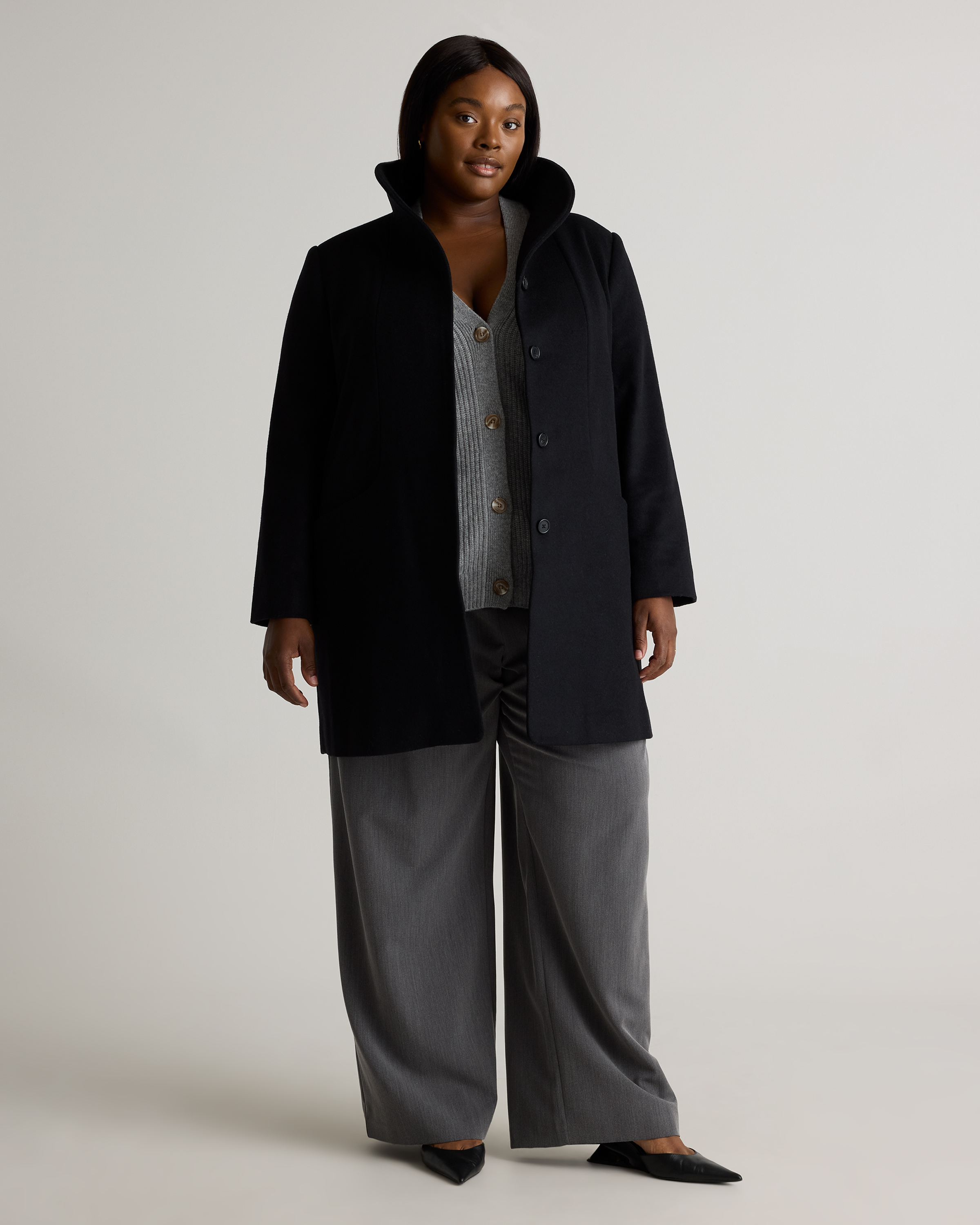 Italian Wool Cocoon Coat — Image 23