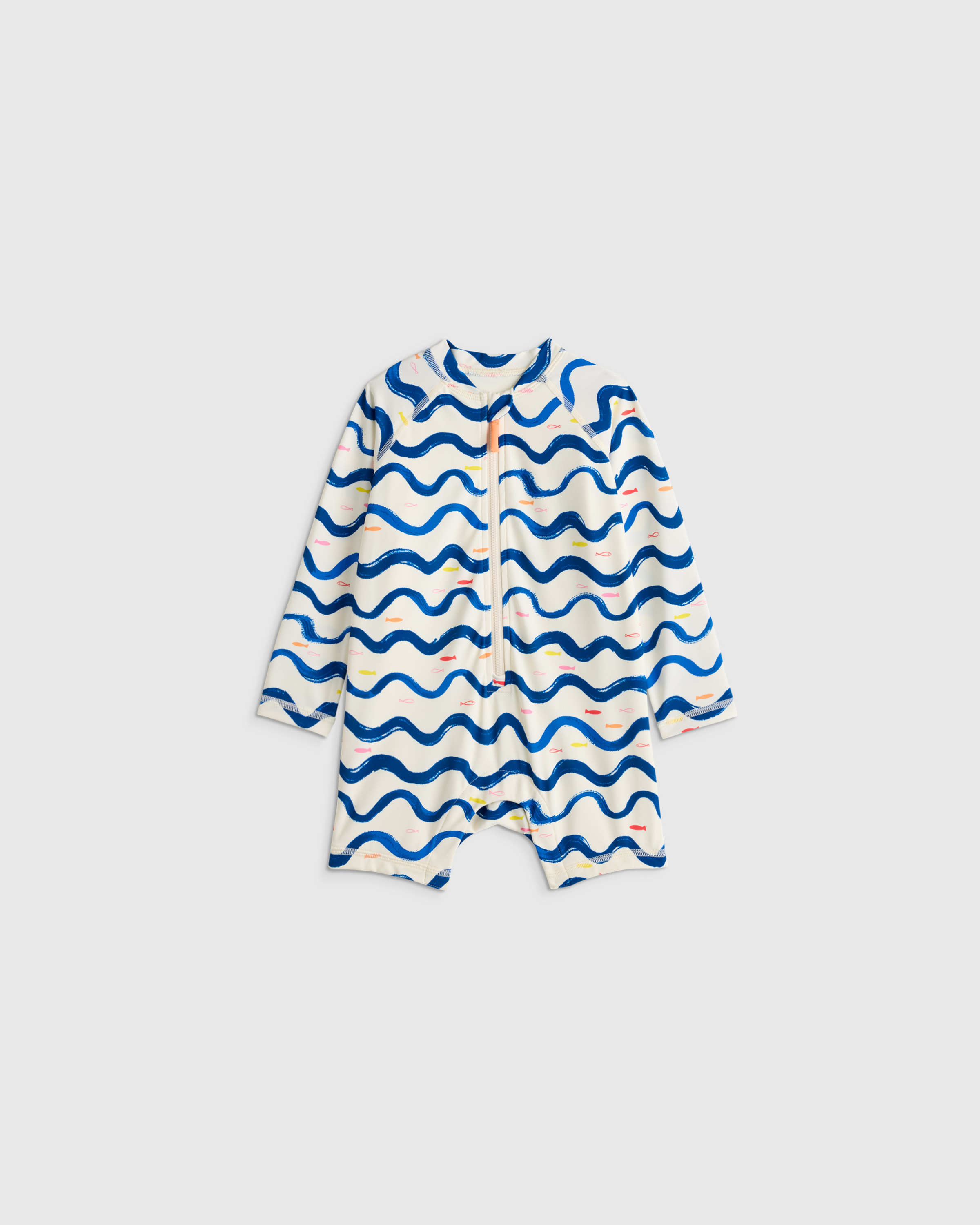 Long Sleeve Zip-Up Rash Guard One-Piece — Image 19