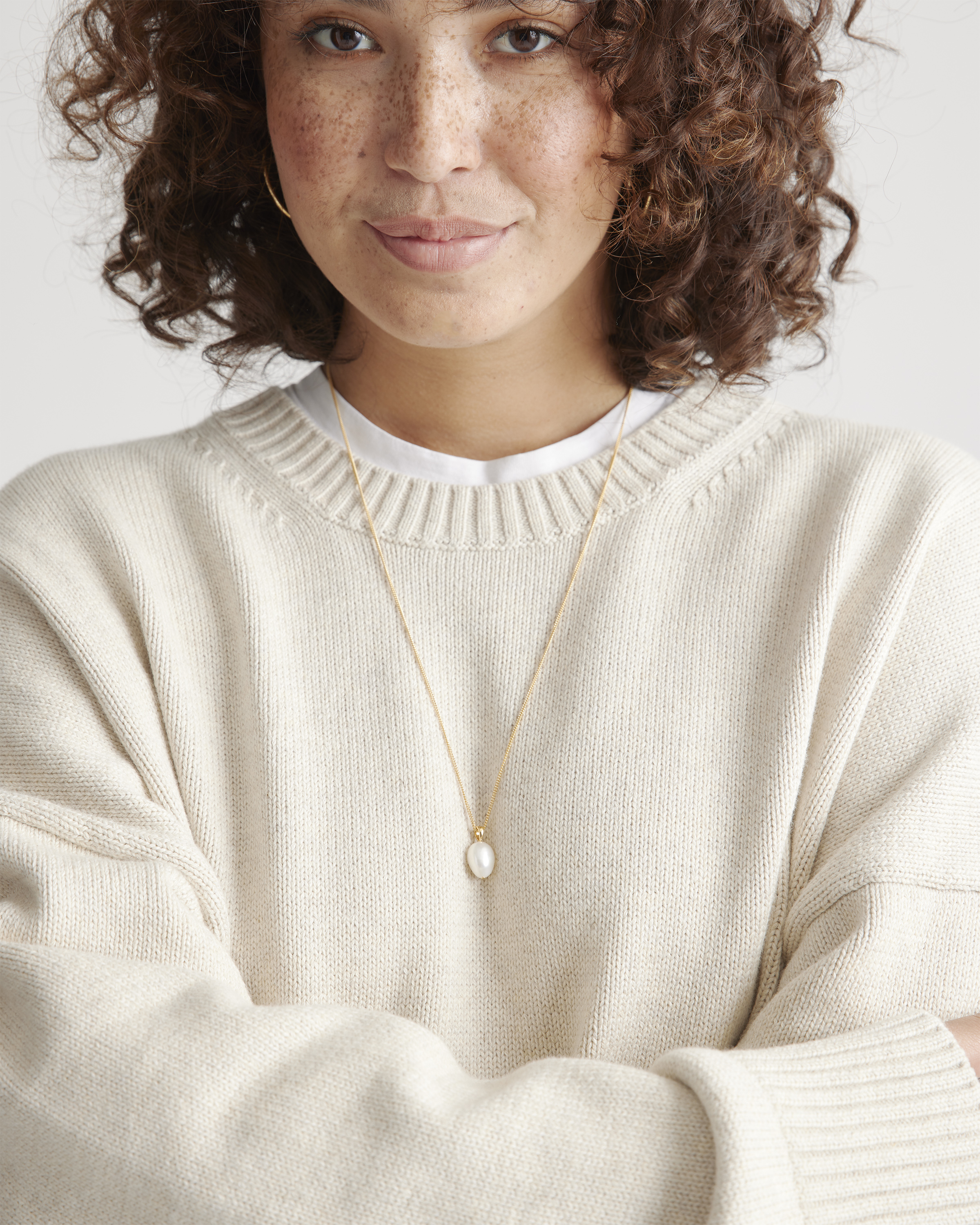 100% Organic Cotton Boyfriend Crew Sweater — Image 8