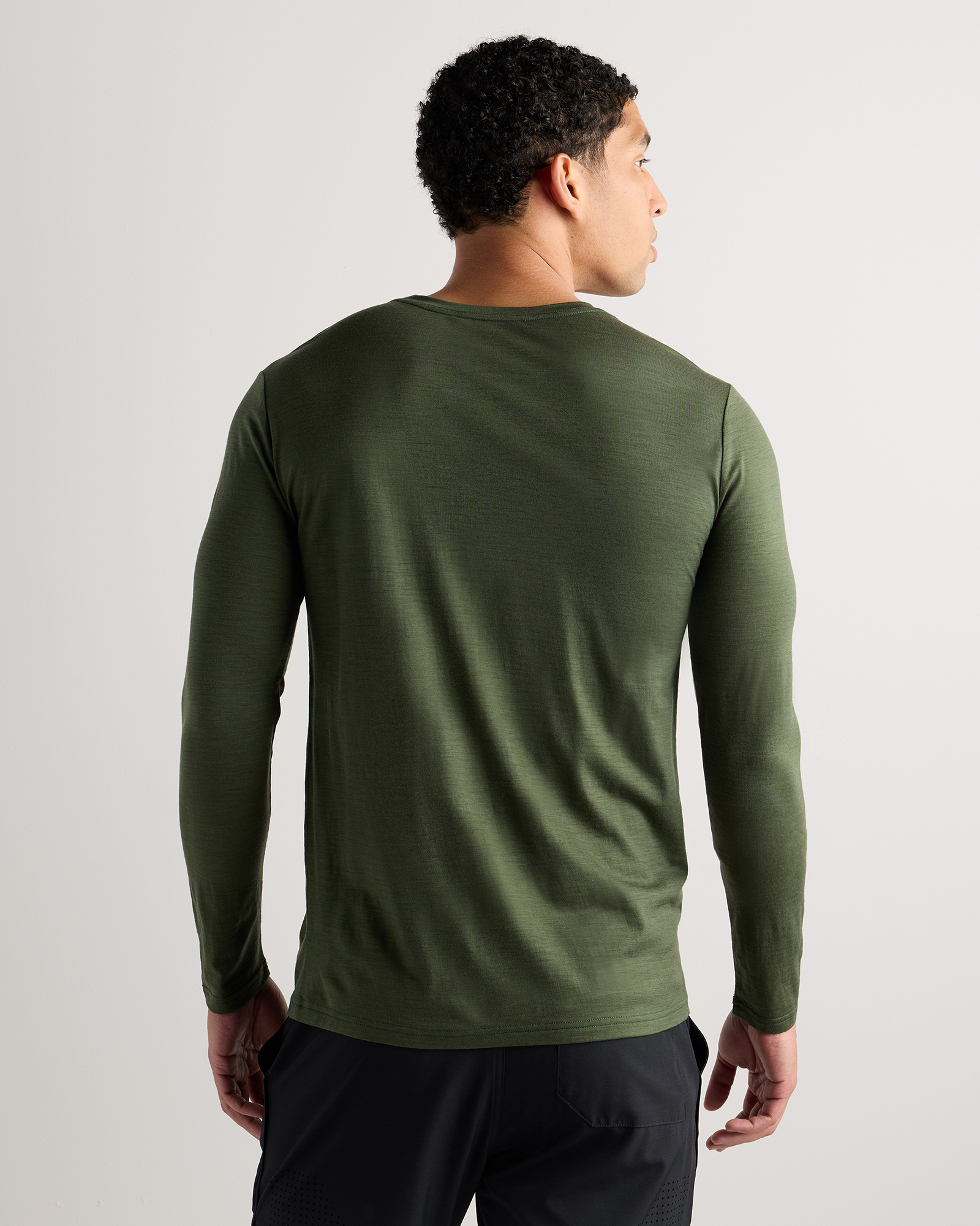 100% Merino Wool All-Season Long Sleeve Base Layer Tee — Image 12