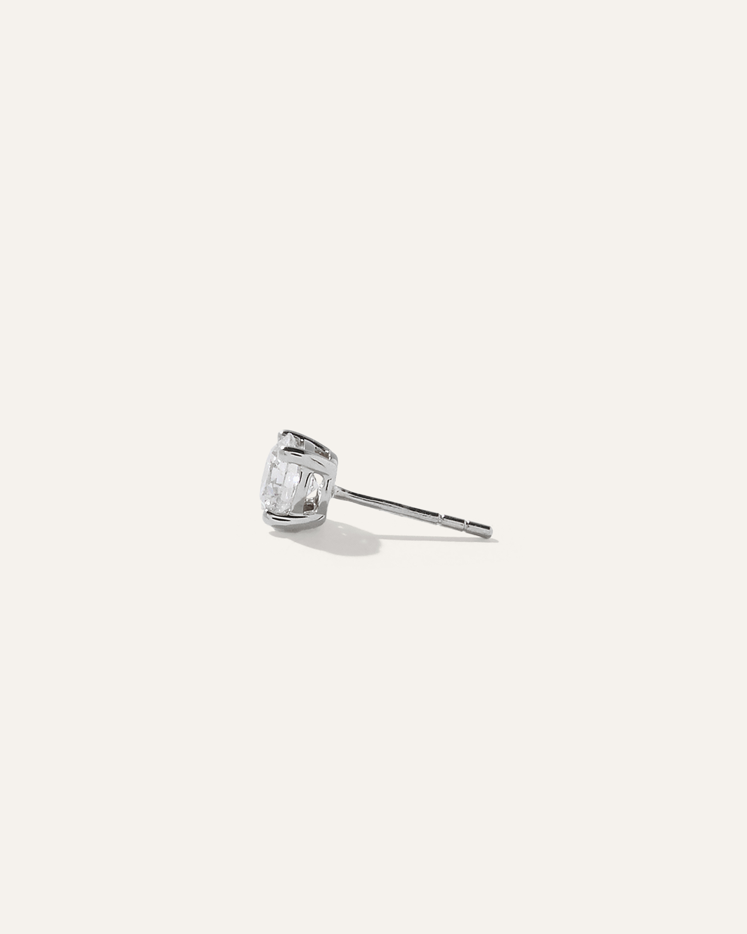 14K Gold Lab Grown Diamond Four-Prong Solitaire Studs - 1ctw — Image 7