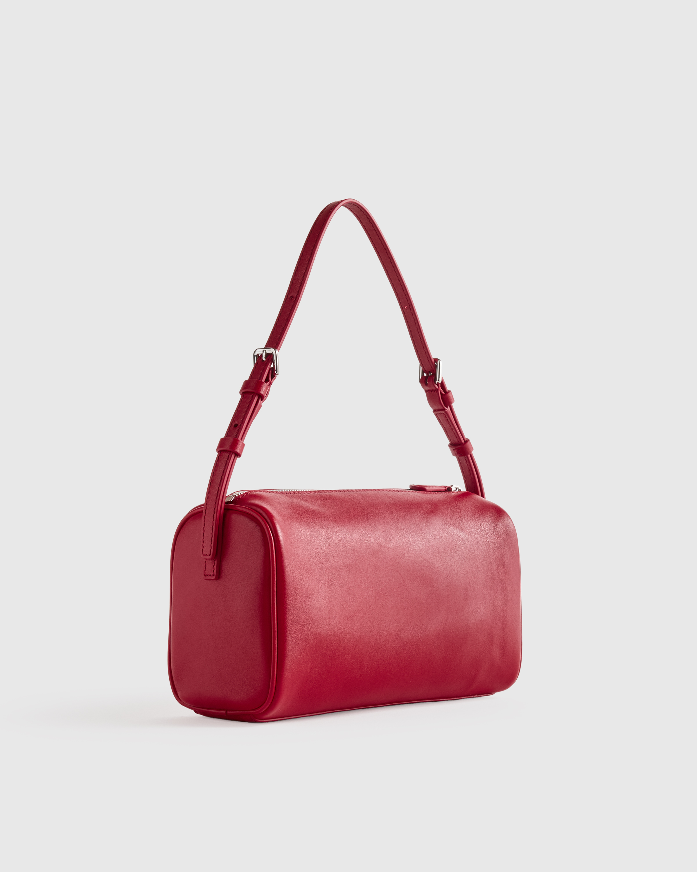 Italian Leather Mini Barrel Shoulder Bag — Image 27
