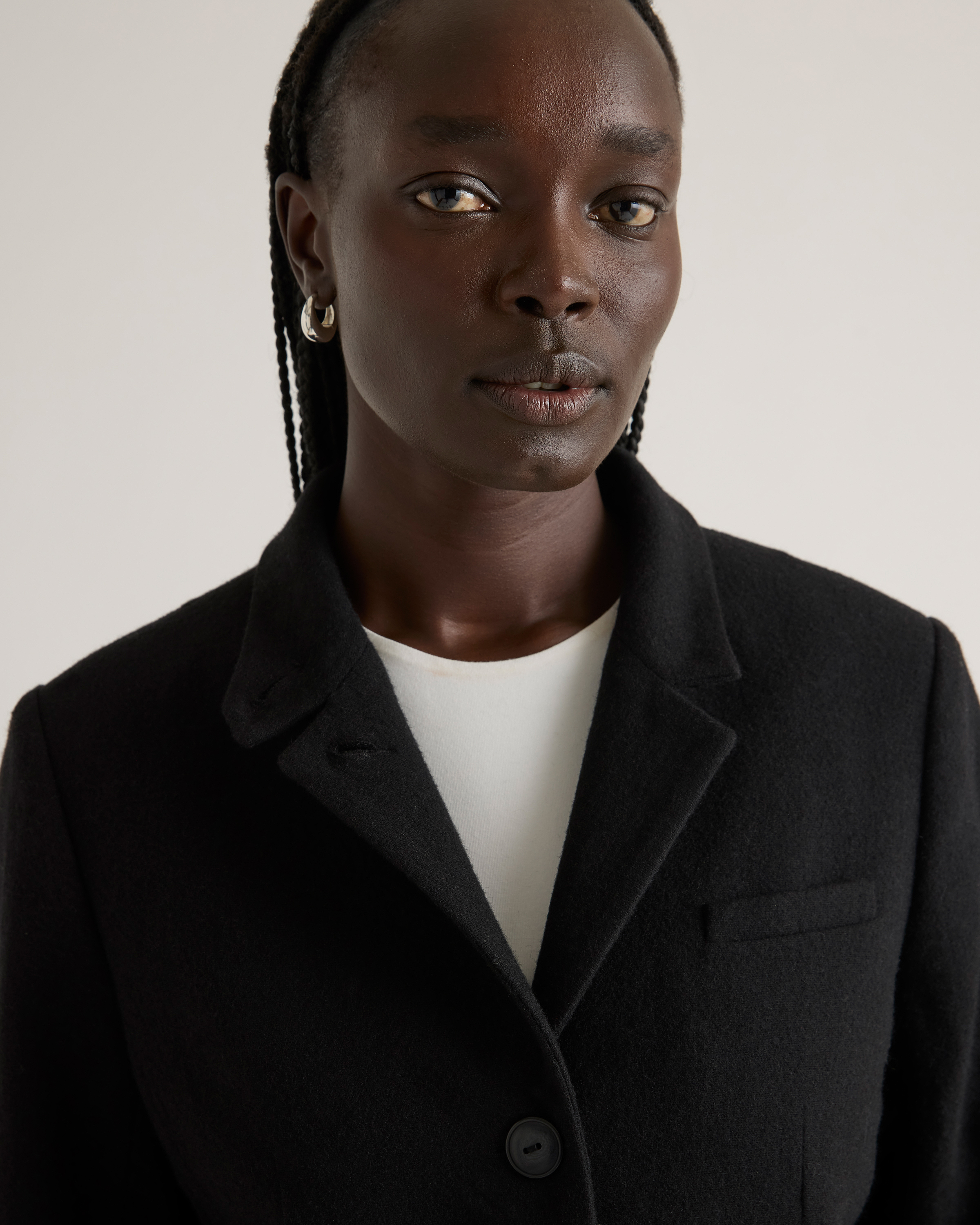 Italian Wool Stand Collar Blazer — Image 12