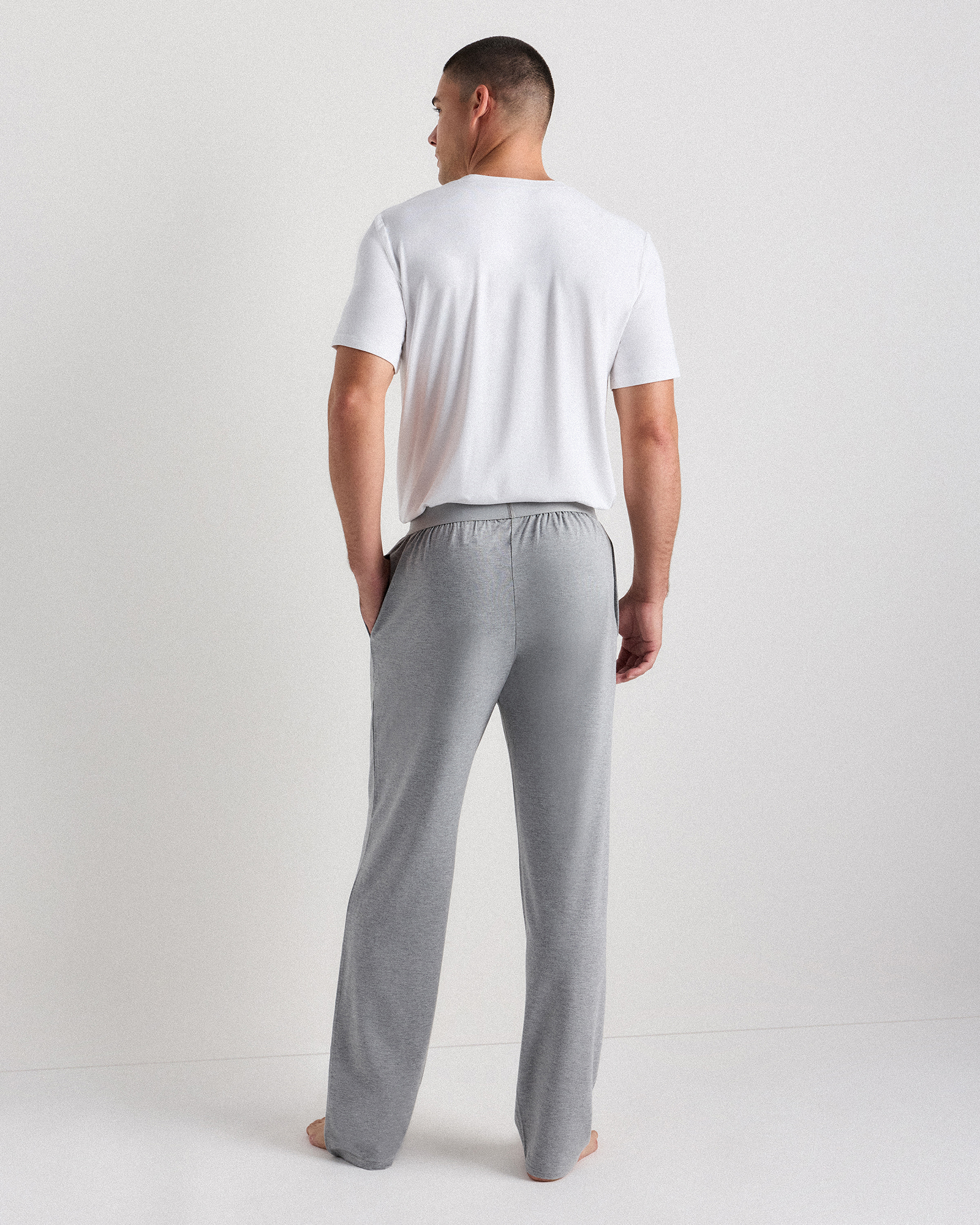 Bamboo Jersey Relaxed Lounge Pants — Image 8