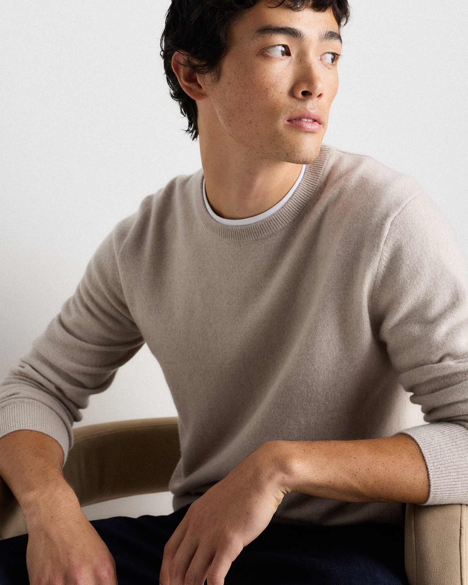 Mongolian Cashmere Crewneck Sweater — Image 29