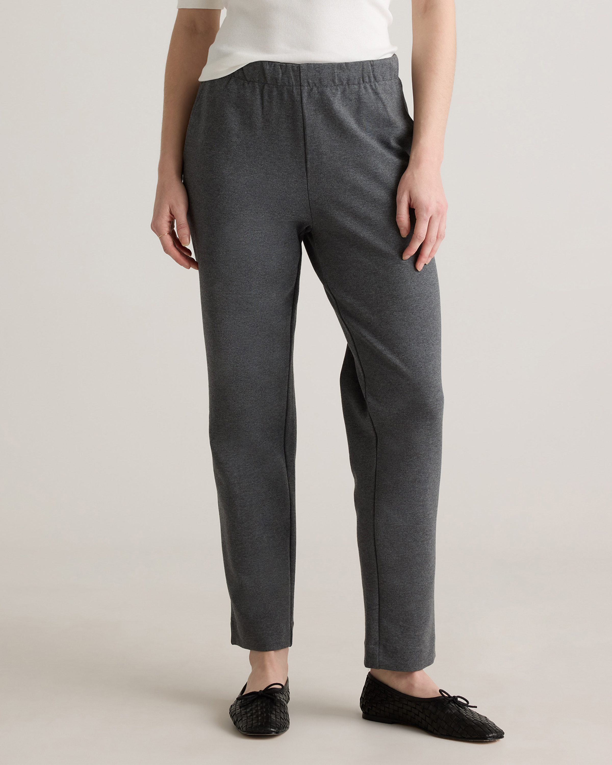 Organic Cotton Double Knit Straight Pants — Image 11