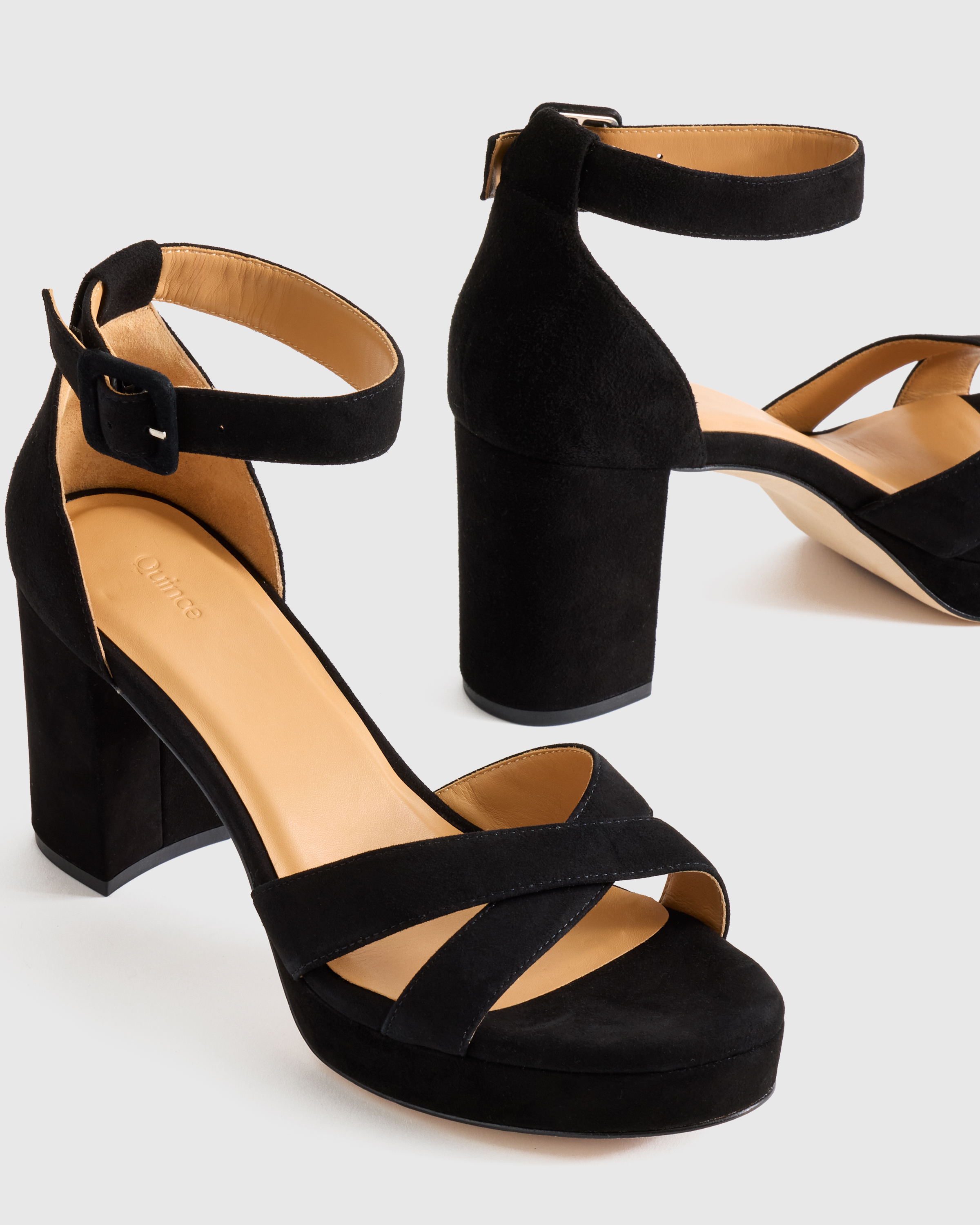Italian Leather Crisscross Platform Sandal — Image 4