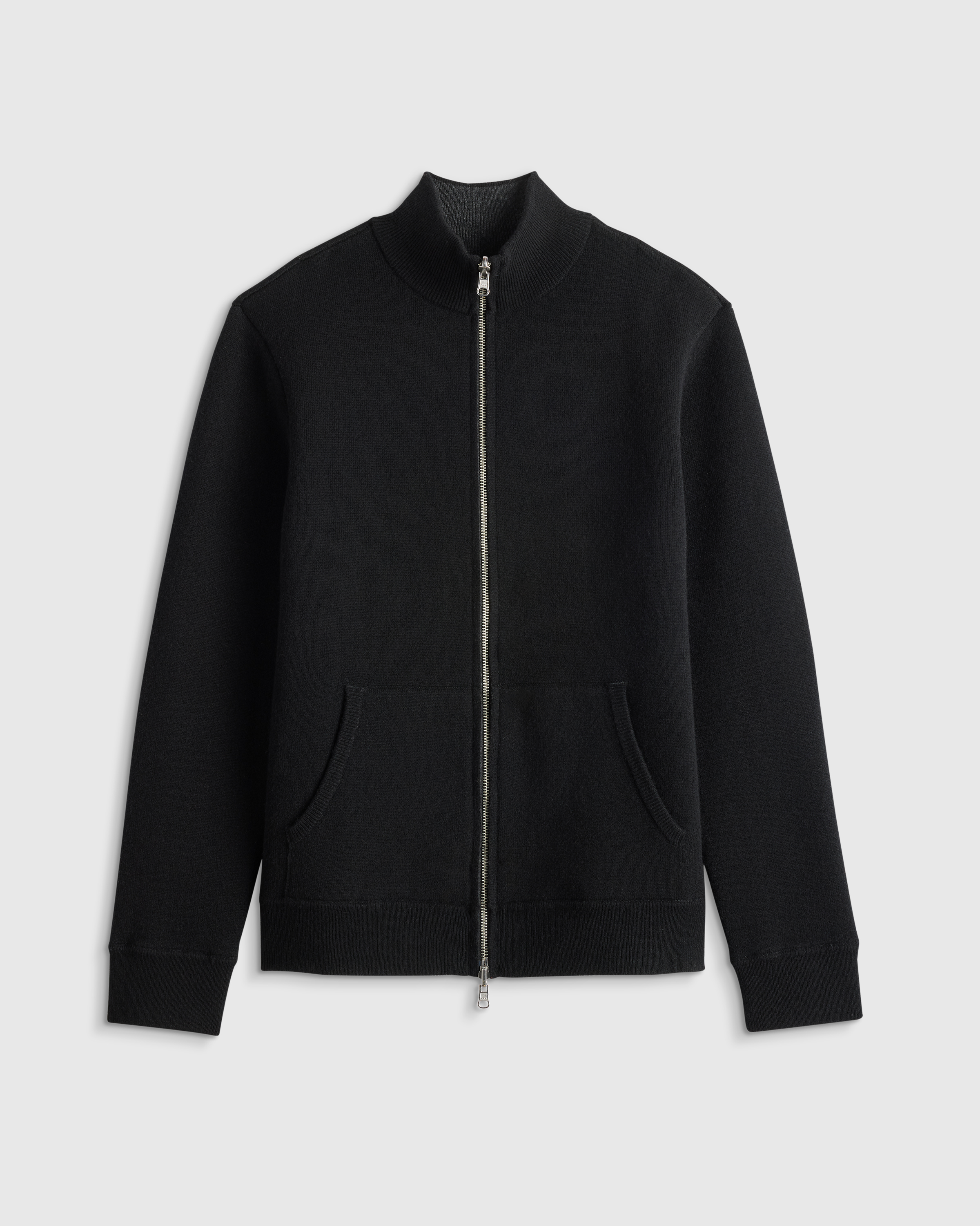 100% Reversible Cashmere Full Zip Sweater — Image 5