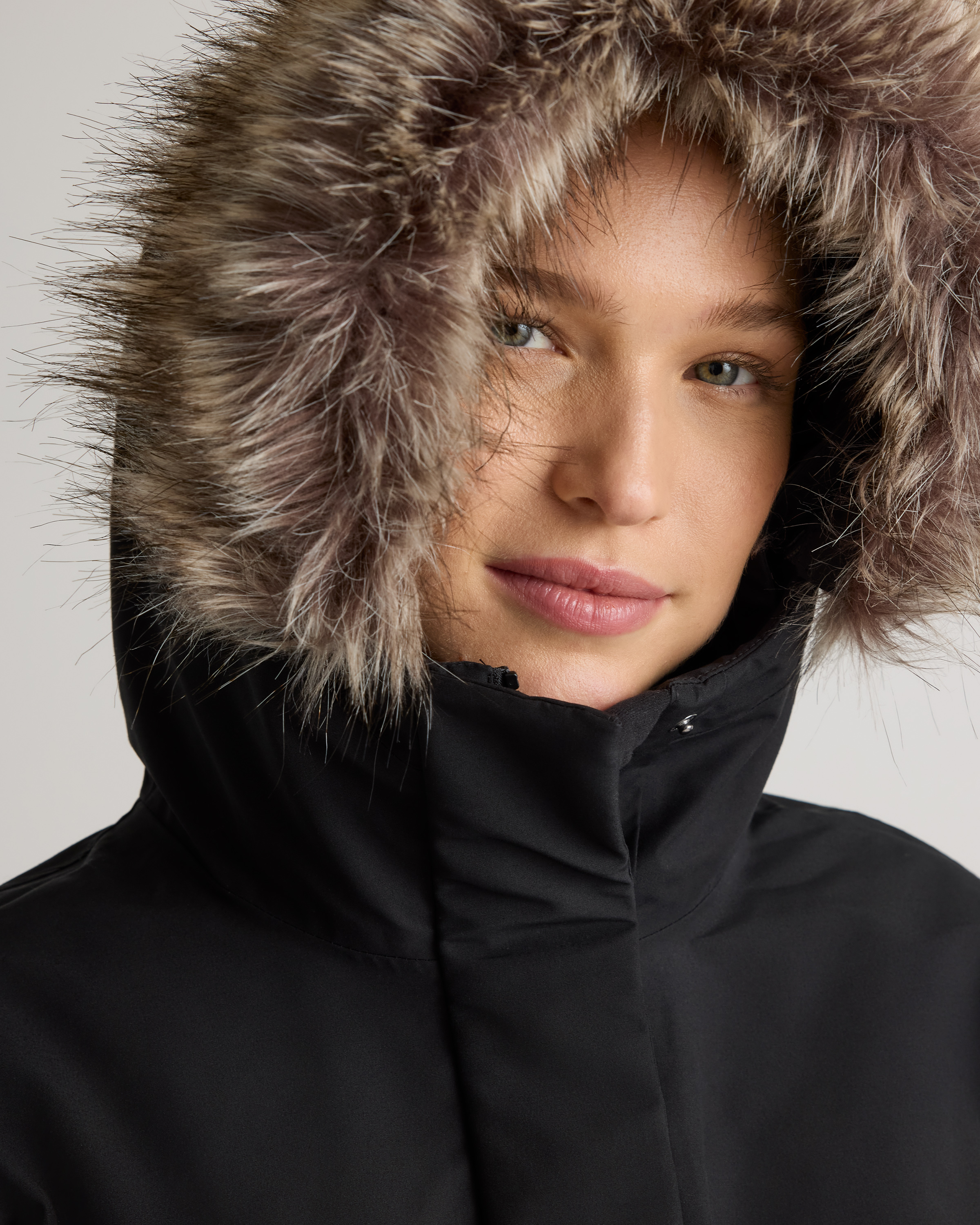 Responsible Down Hooded Short Parka — Image 9