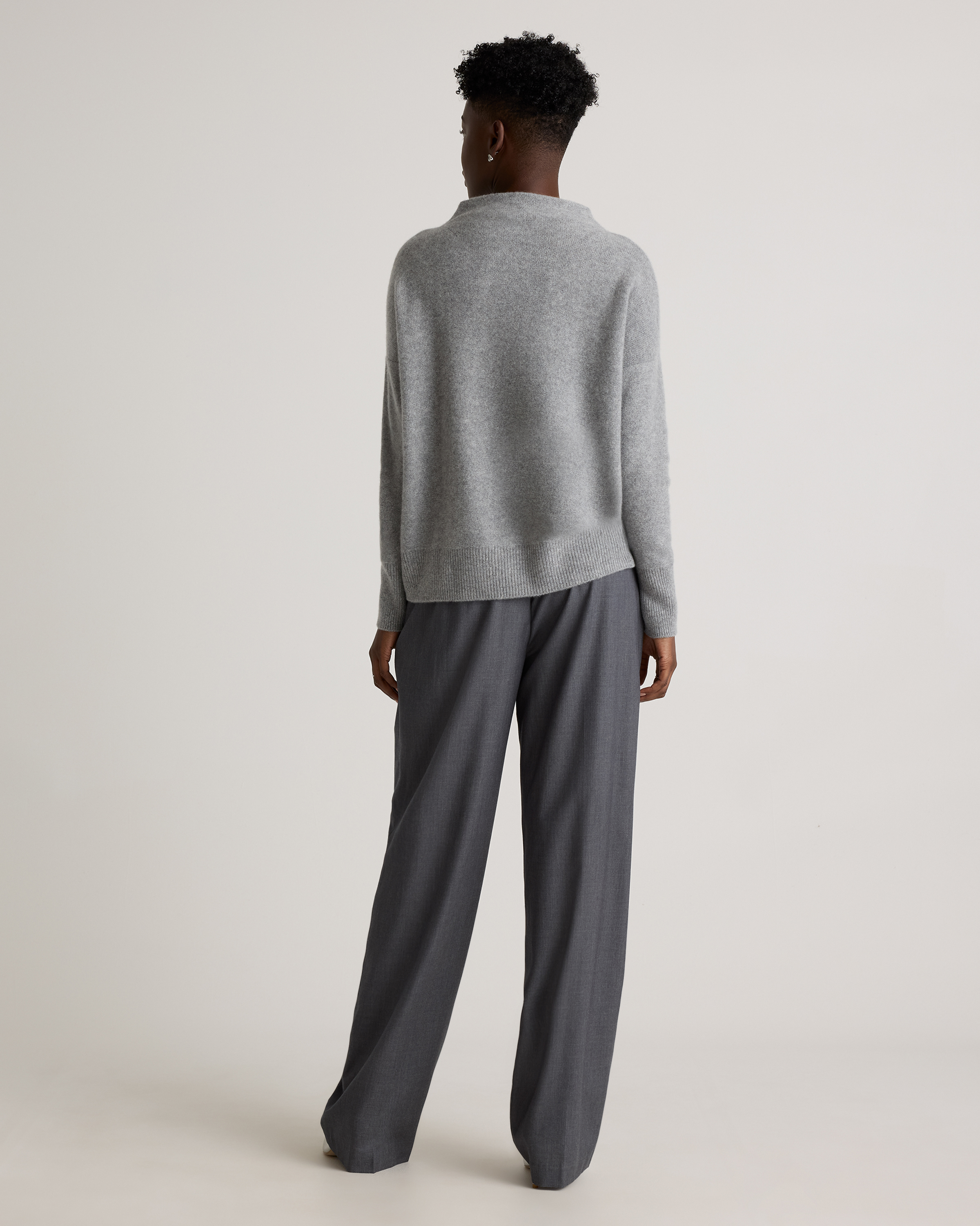 Mongolian Cashmere Funnel Neck Sweater — Image 7