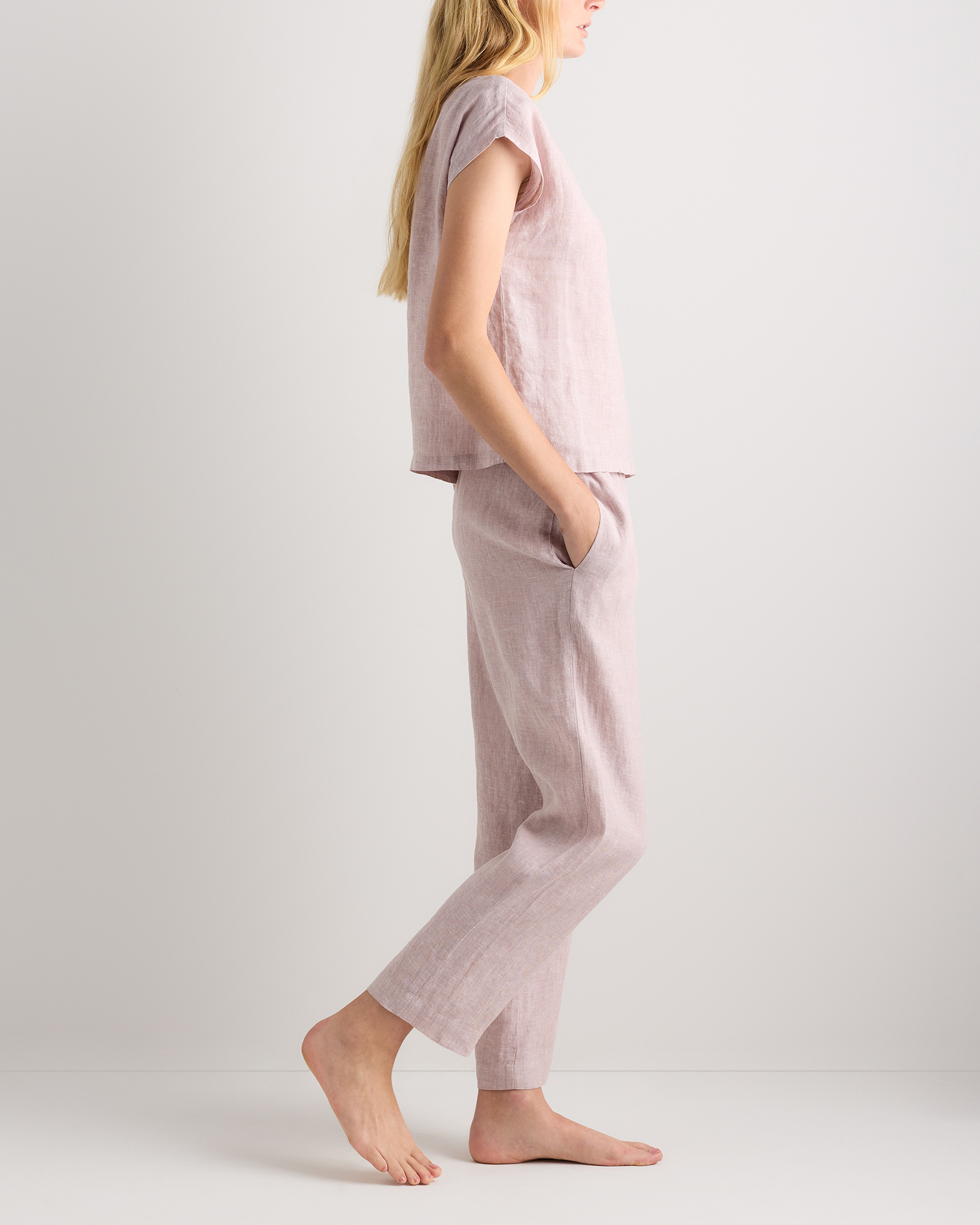 100% European Linen Pajama Set — Image 50