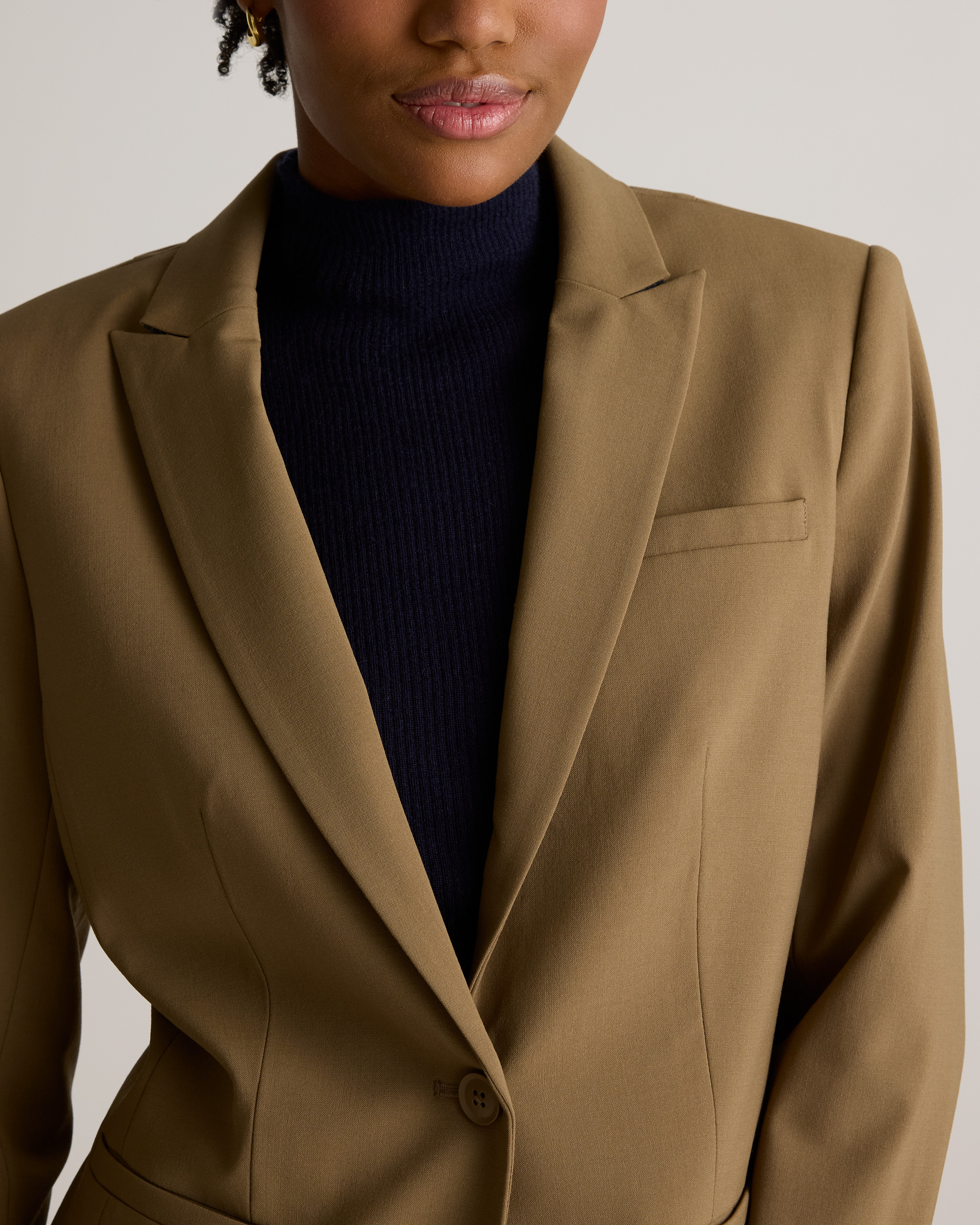Italian Wool Tailored Blazer — Image 4