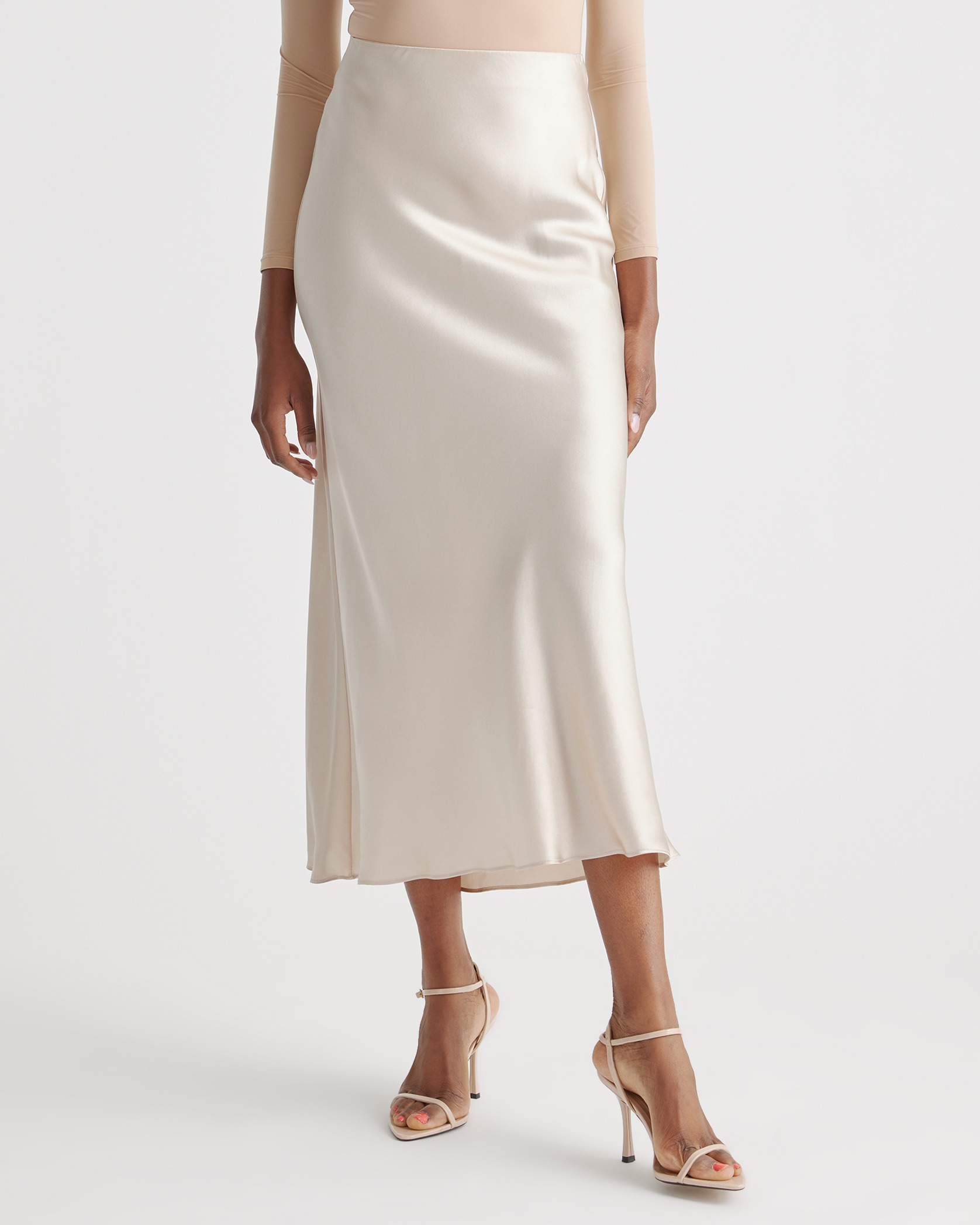 100% Washable Silk Maxi Skirt — Image 63