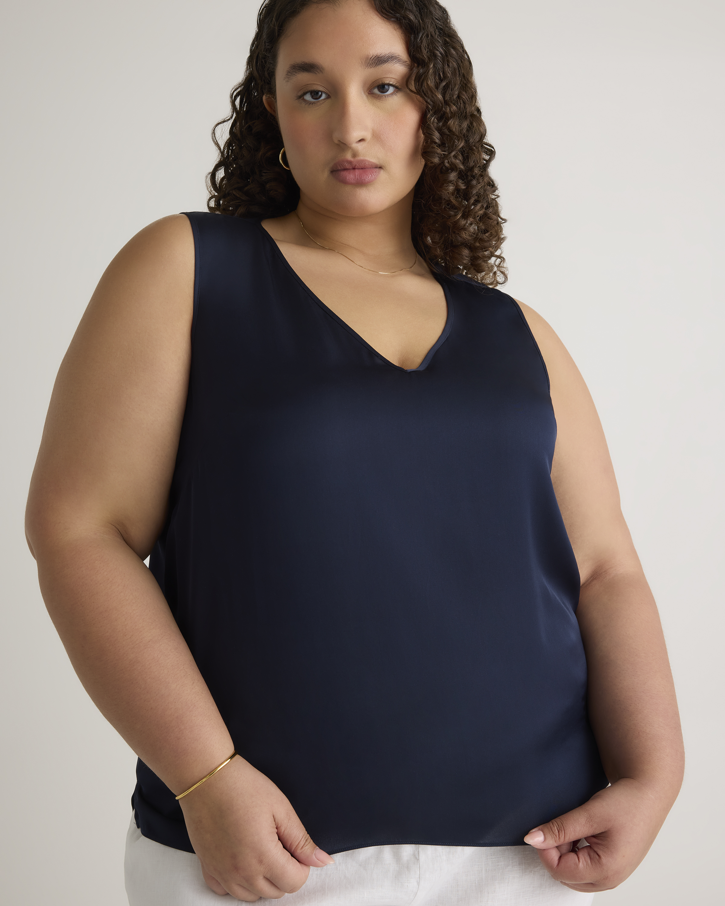 Washable Stretch Silk Tank — Image 5
