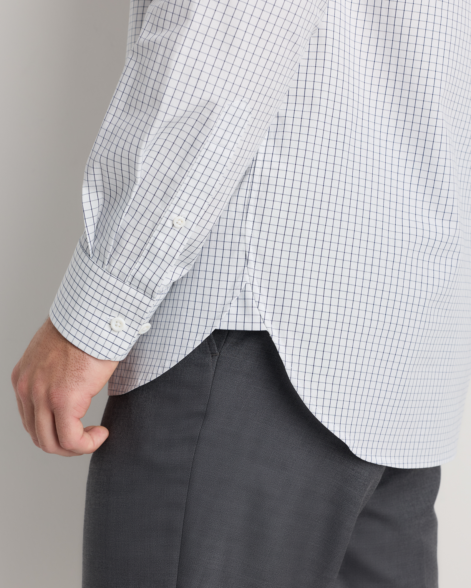 Organic Cotton Stretch Poplin Dress Shirt — Image 14