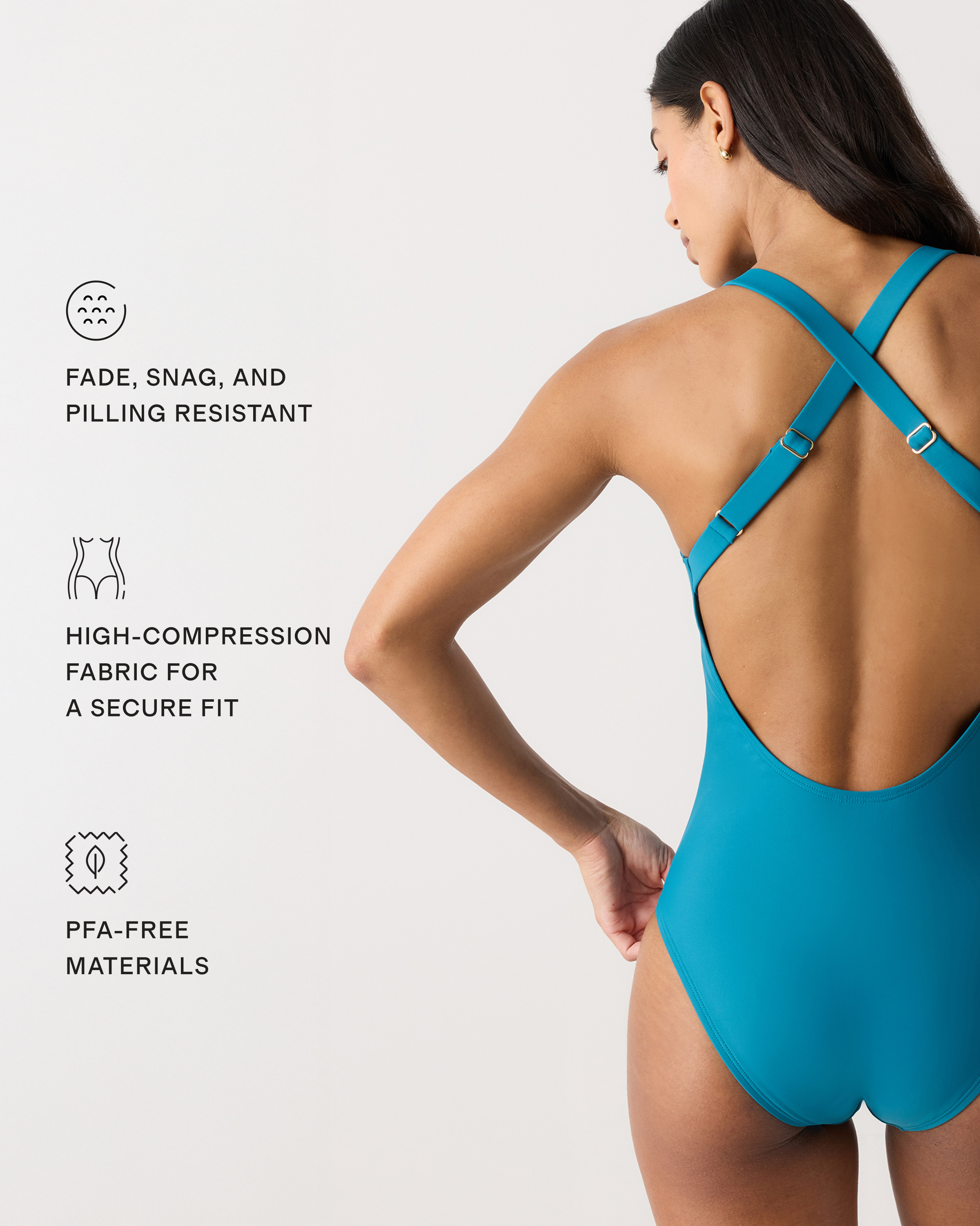 Italian Cross-Back One-Piece Swimsuit — Image 7