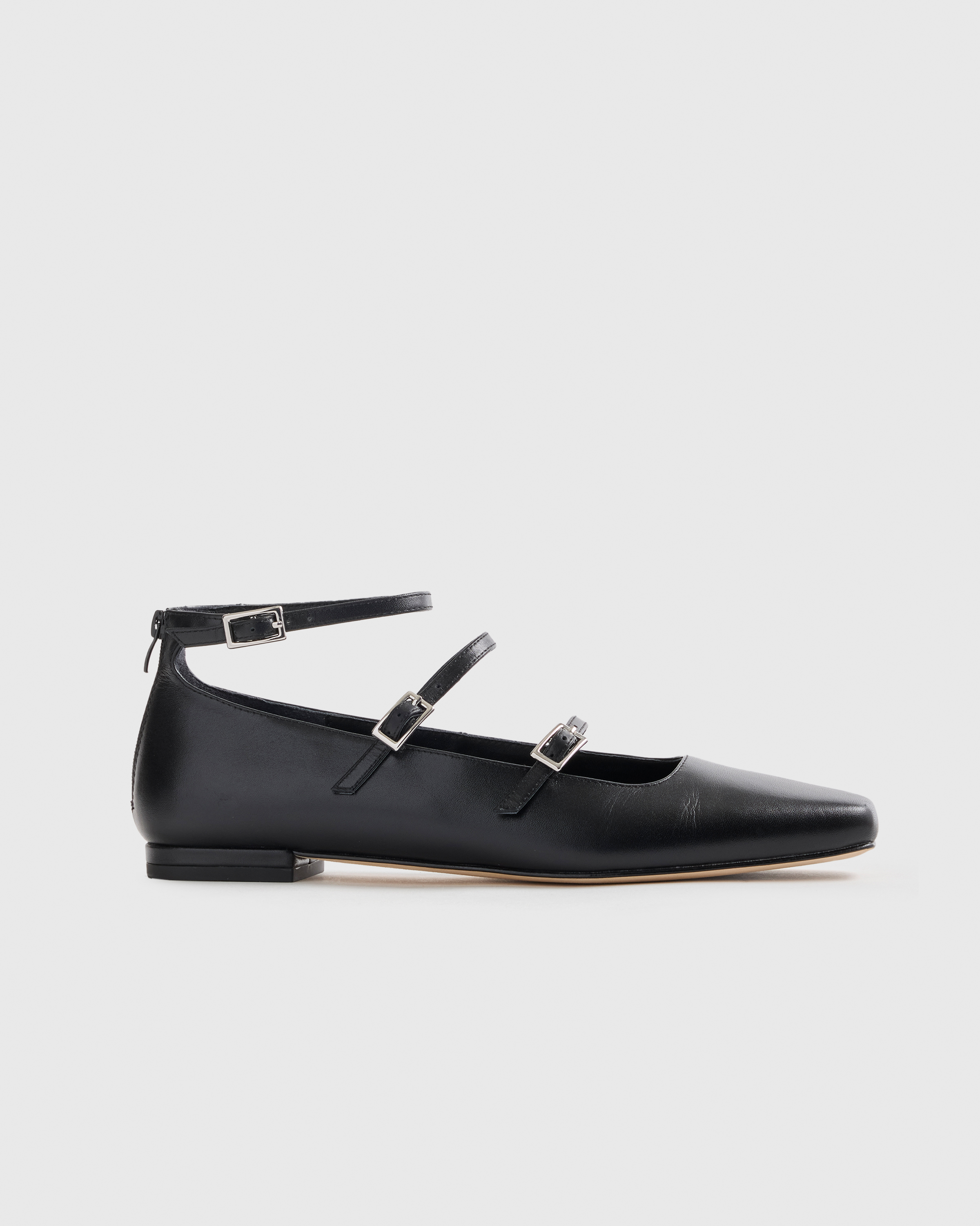 Italian Leather Strappy Ballet Flat — Image 9