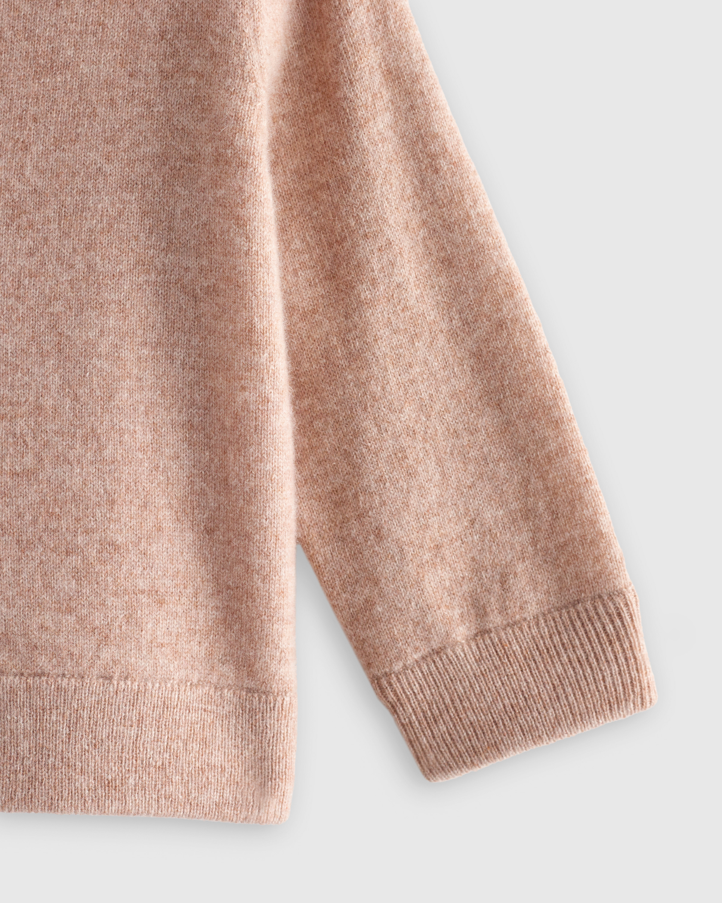 oatmeal Washable Cashmere Hooded Cardigan — Image 4