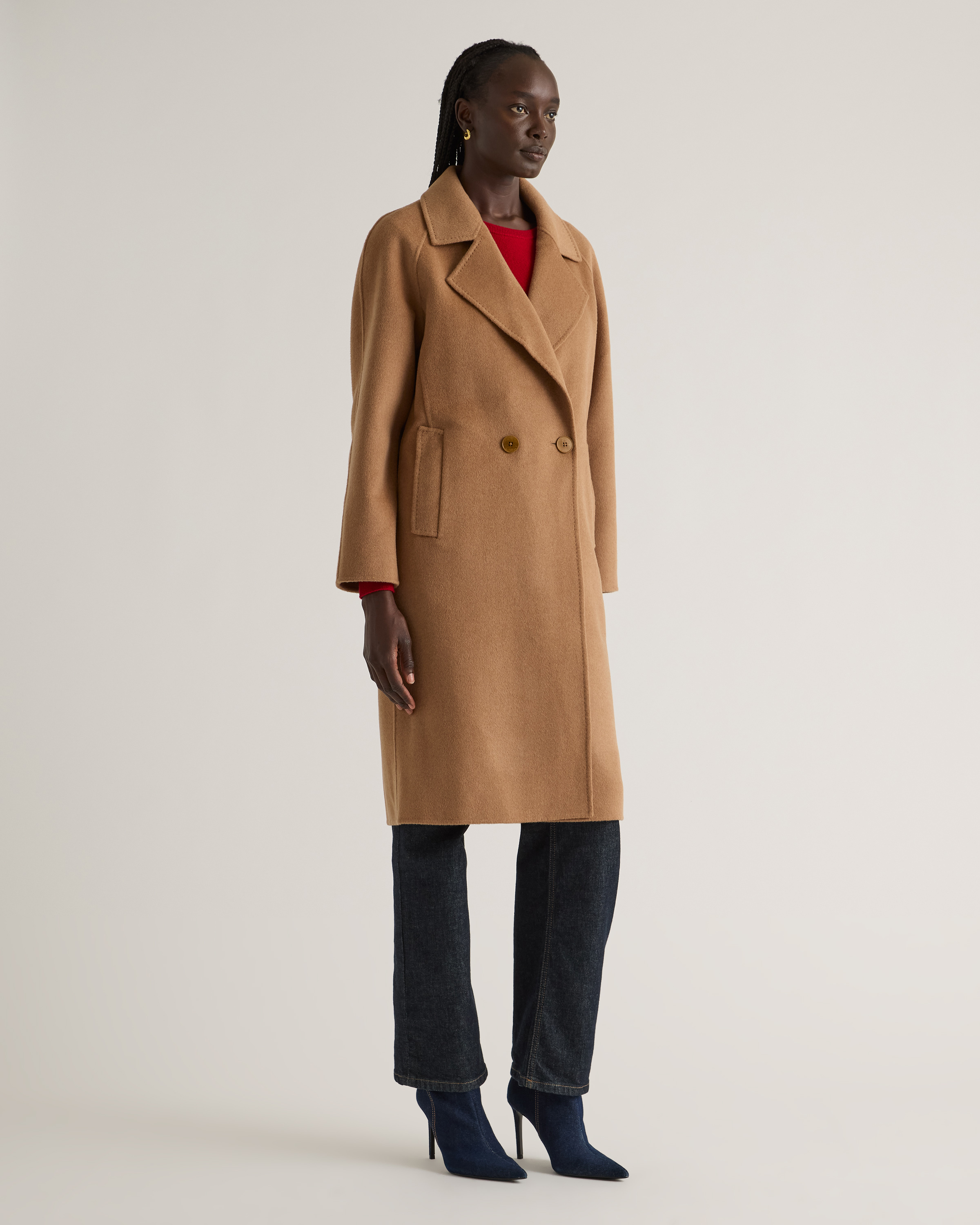 Double-Faced Merino Wool Notched Lapel Coat — Image 19