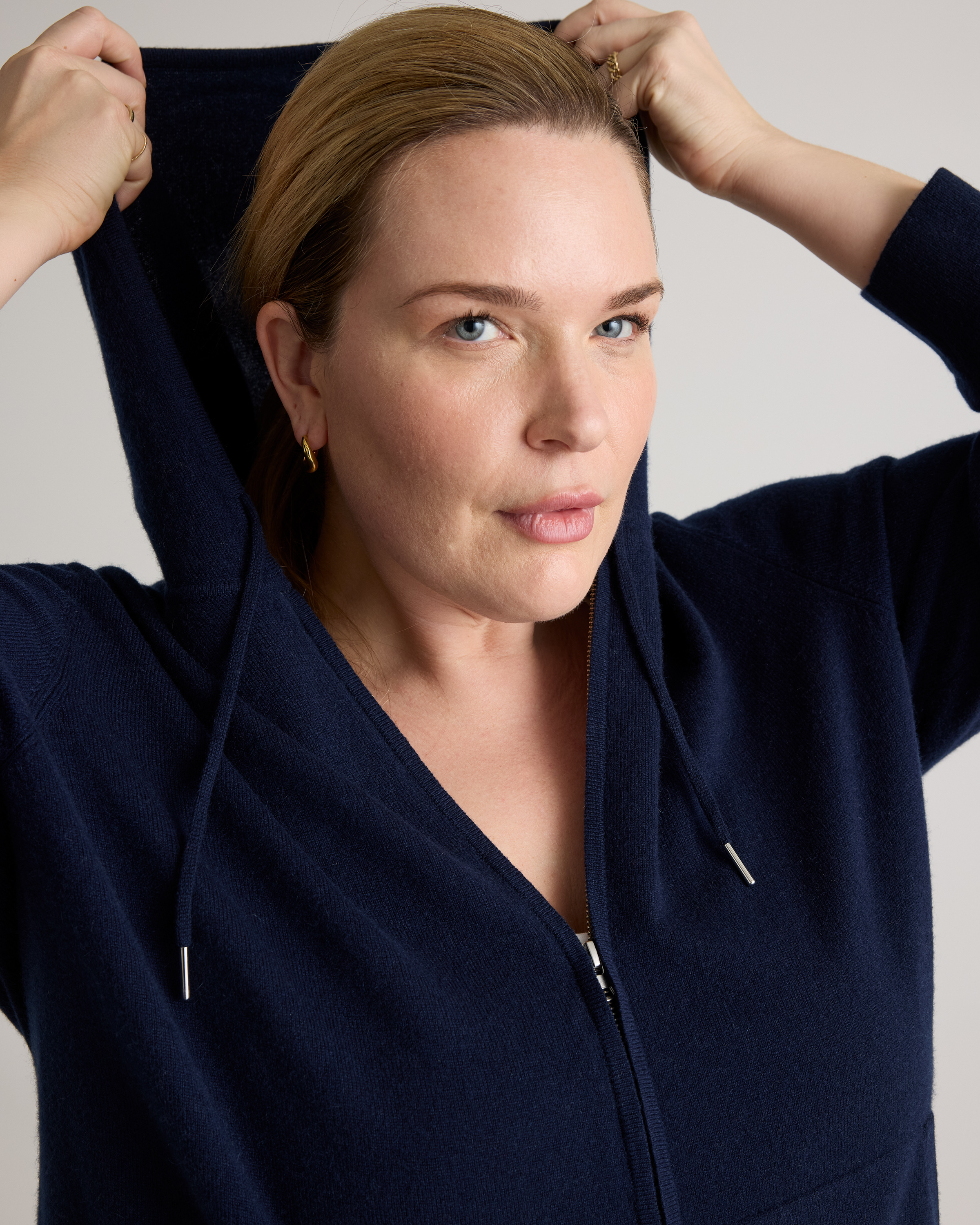 Mongolian Cashmere Full-Zip Hoodie — Image 3
