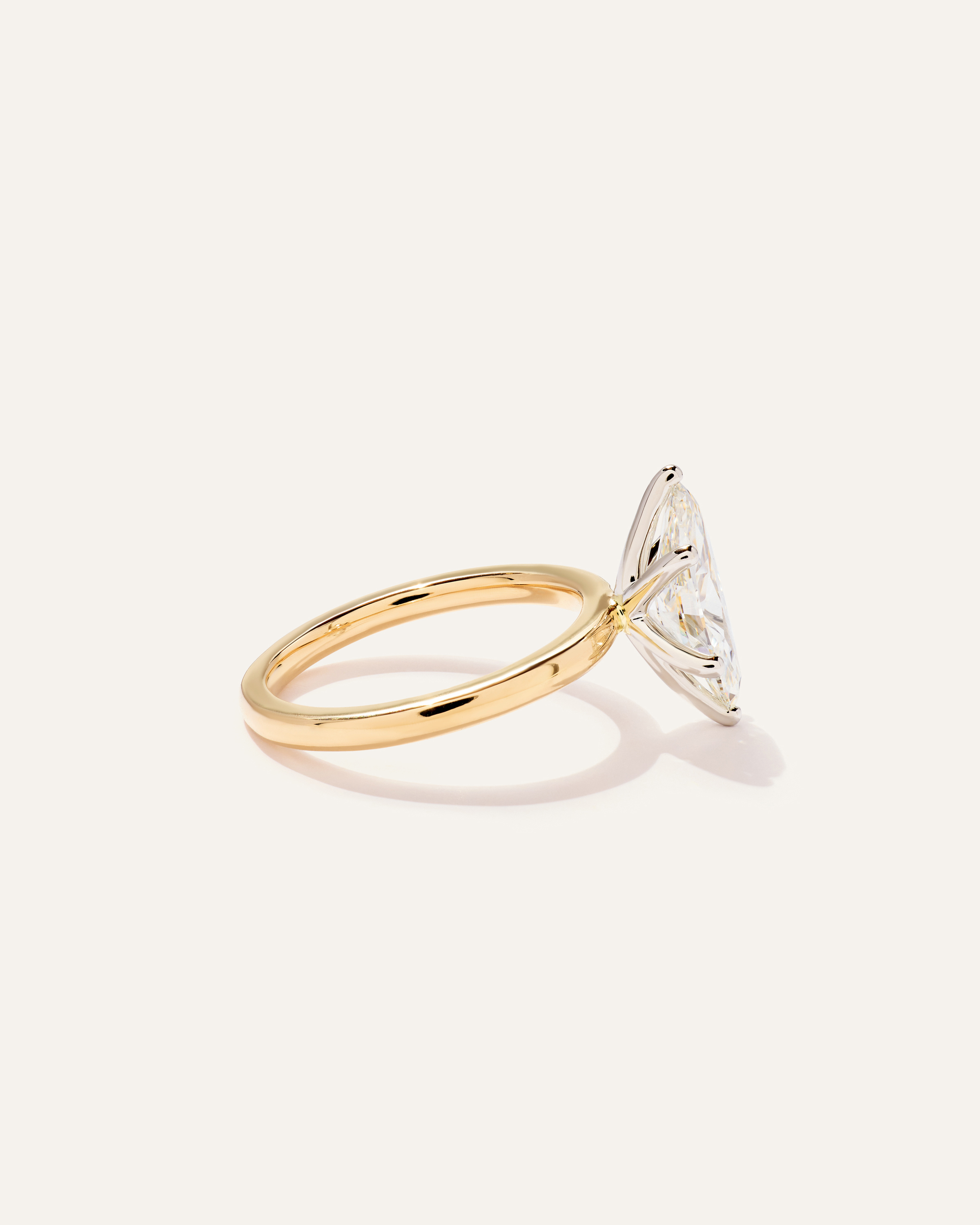 Lab Grown Diamond Marquise Comfort Fit Engagement Ring - 2ct — Image 9