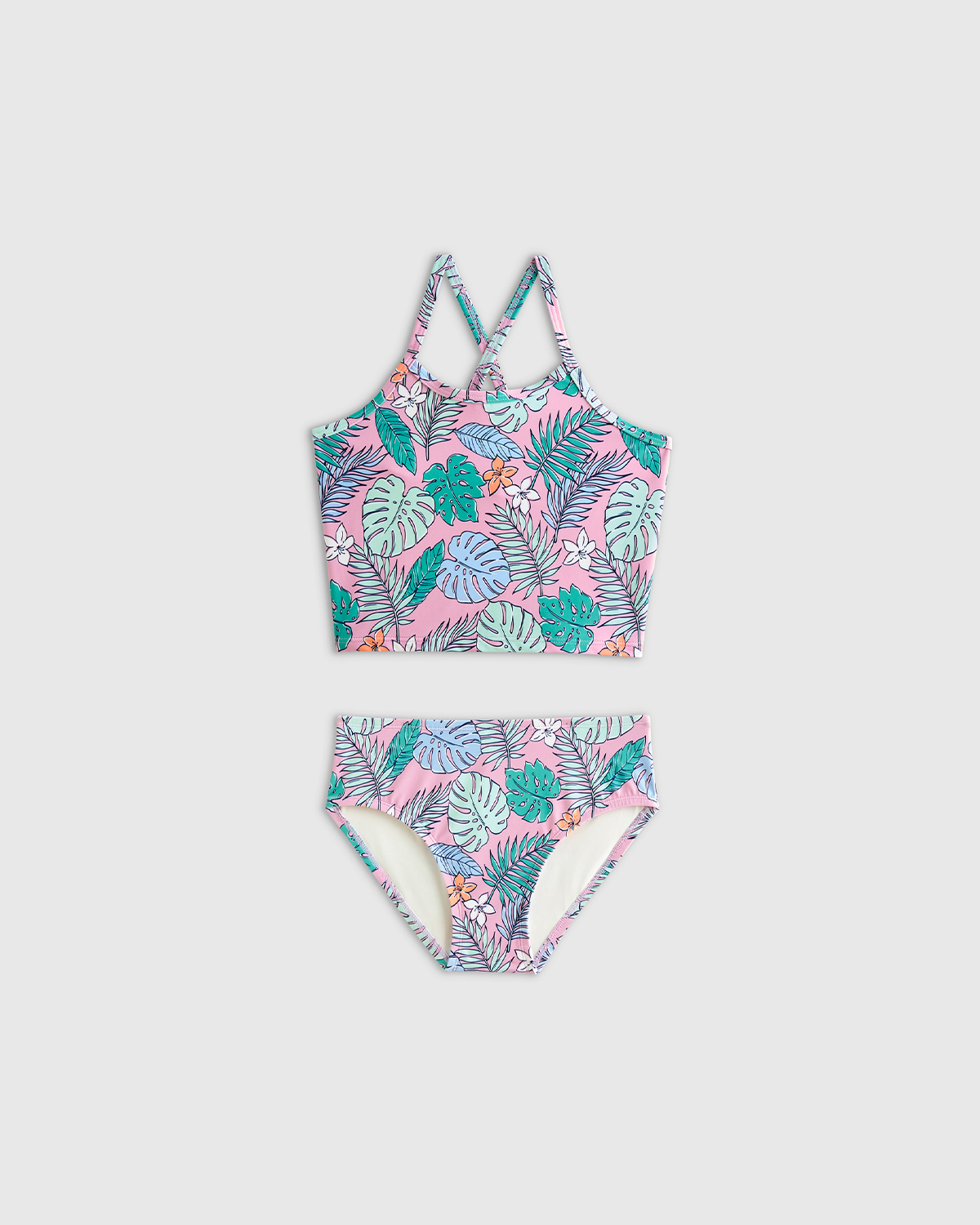Tankini and Long Sleeve Raglan Rash Guard Set — Image 19