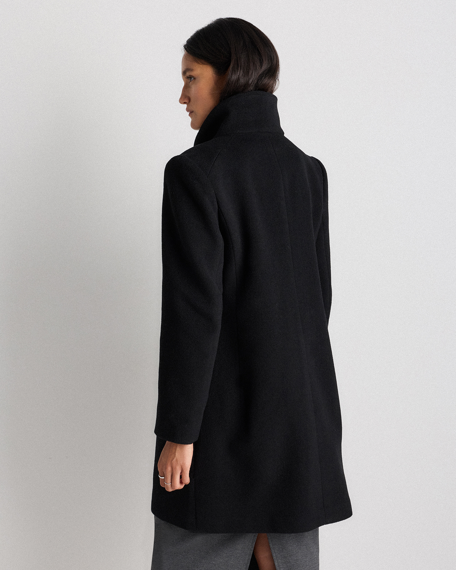 Wool Cashmere Cocoon Coat — Image 38