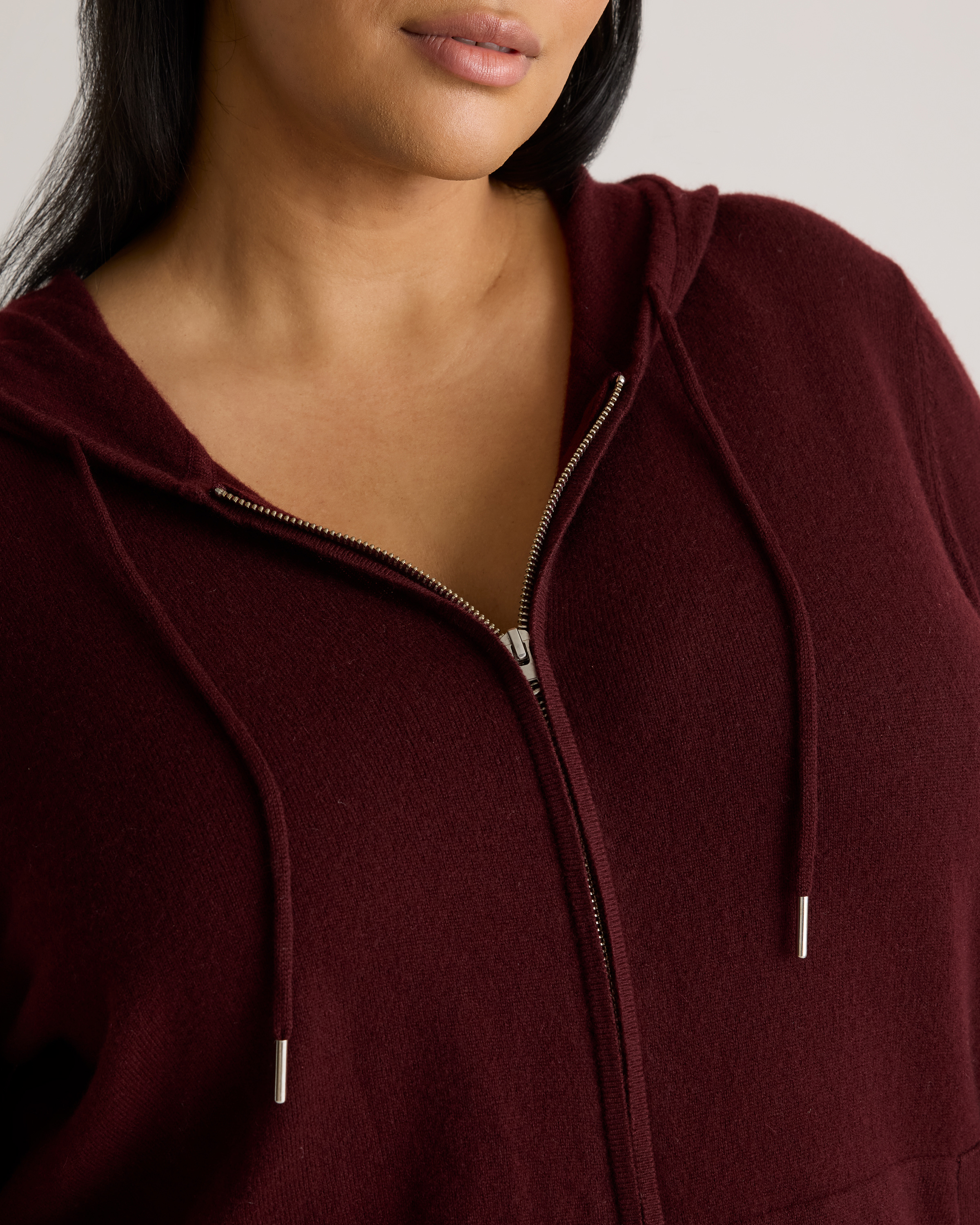 Mongolian Cashmere Full-Zip Hoodie — Image 4