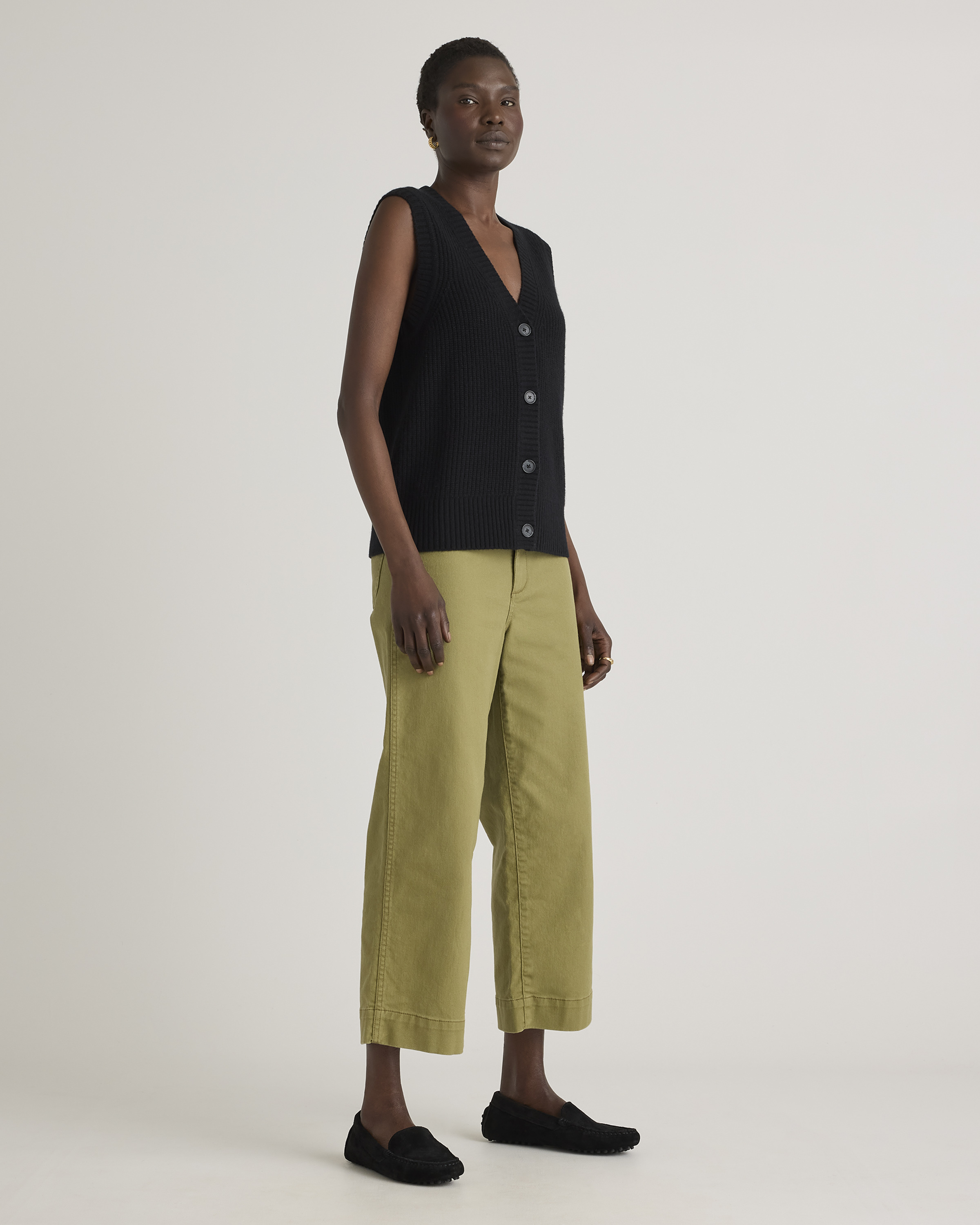 Mongolian Cashmere Fisherman Sweater Vest — Image 24