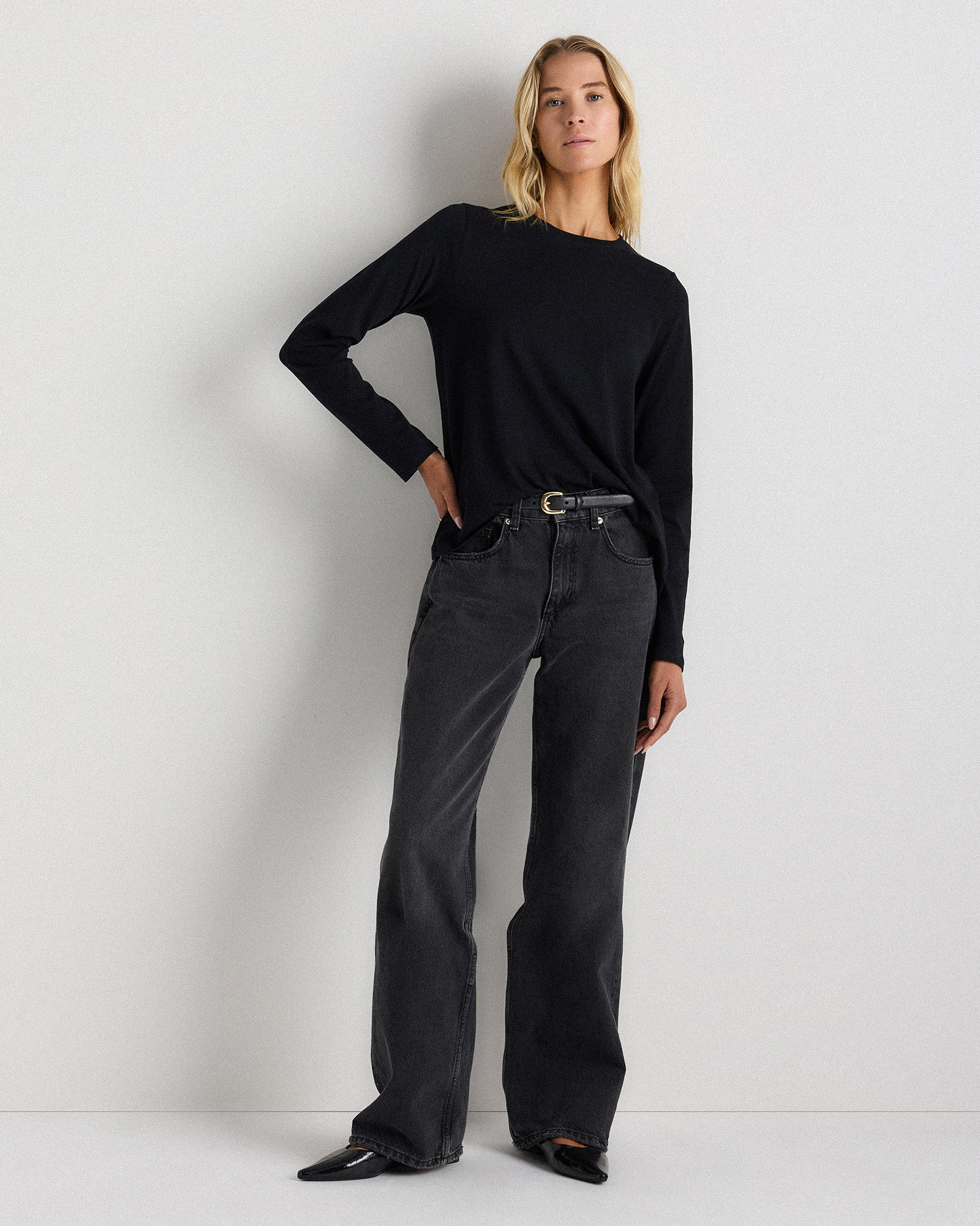 100% Organic Cotton Long Sleeve Swing Tee — Image 7