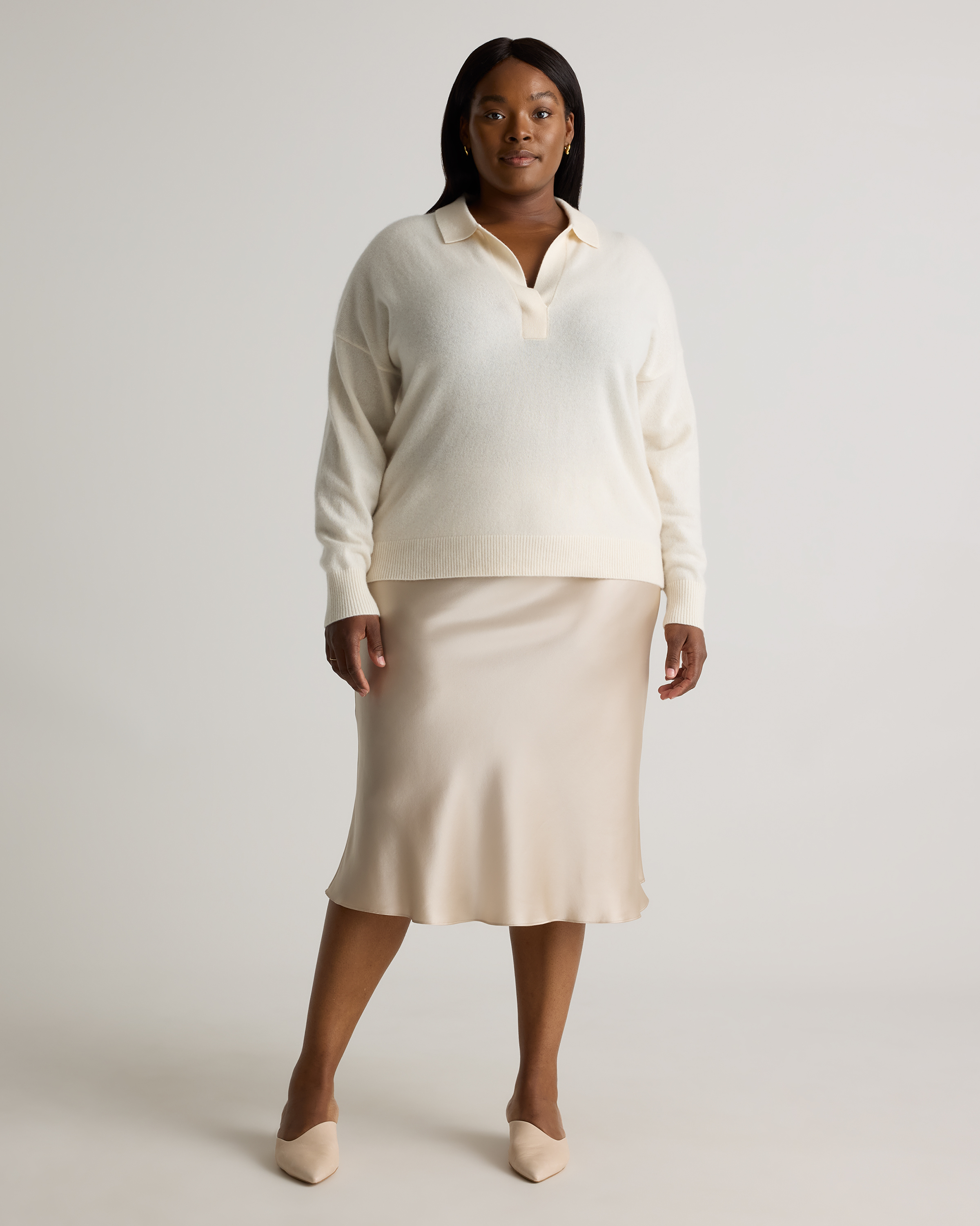 Mongolian Cashmere Polo Sweater — Image 10
