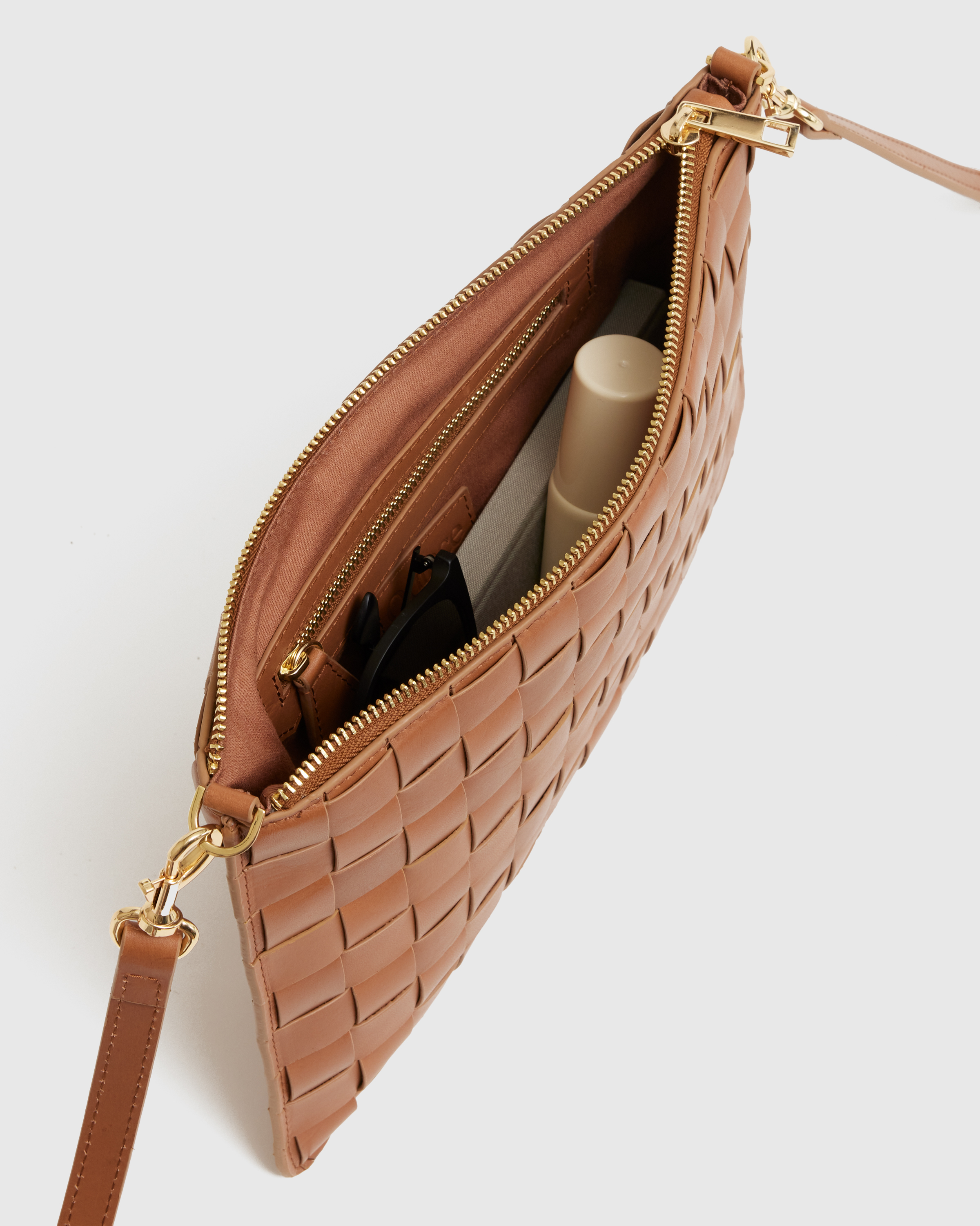Italian Leather Handwoven Convertible Crossbody — Image 12