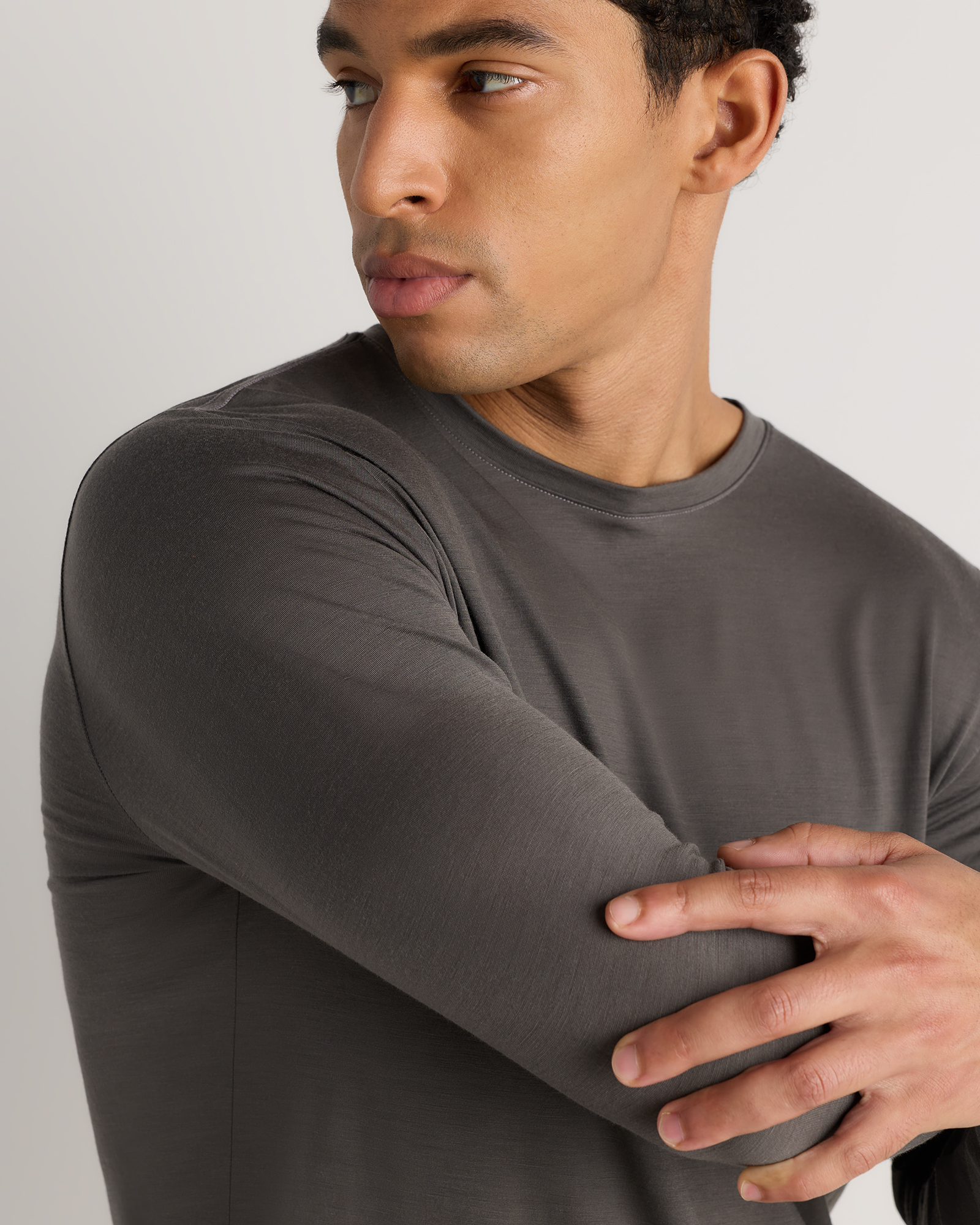 100% Merino Wool All-Season Long Sleeve Base Layer Tee — Image 8