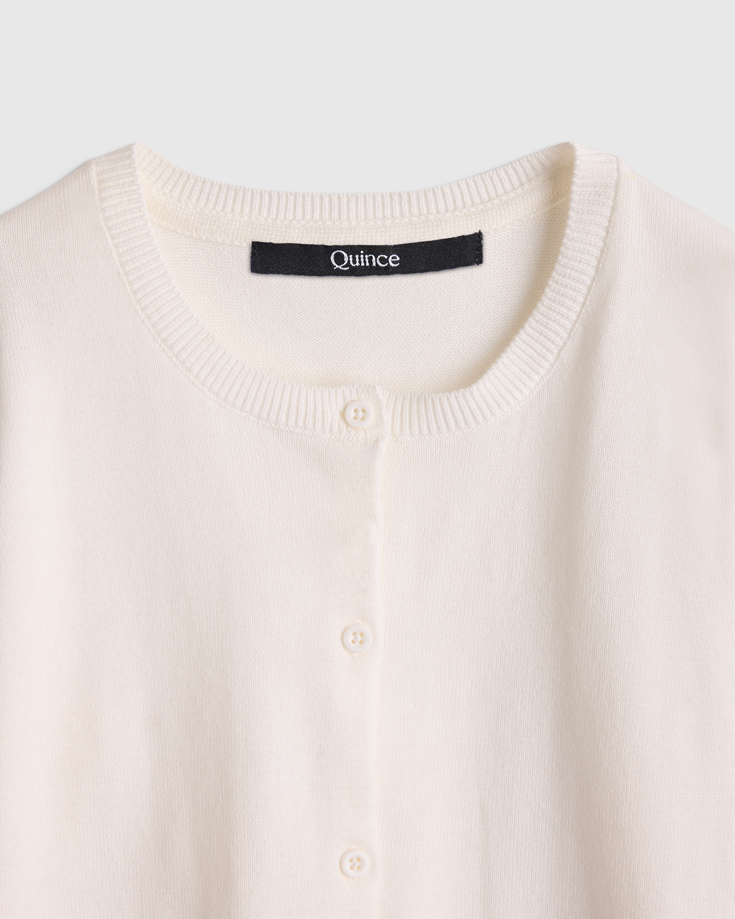 100% Organic Cotton Crewneck Cardigan — Image 6