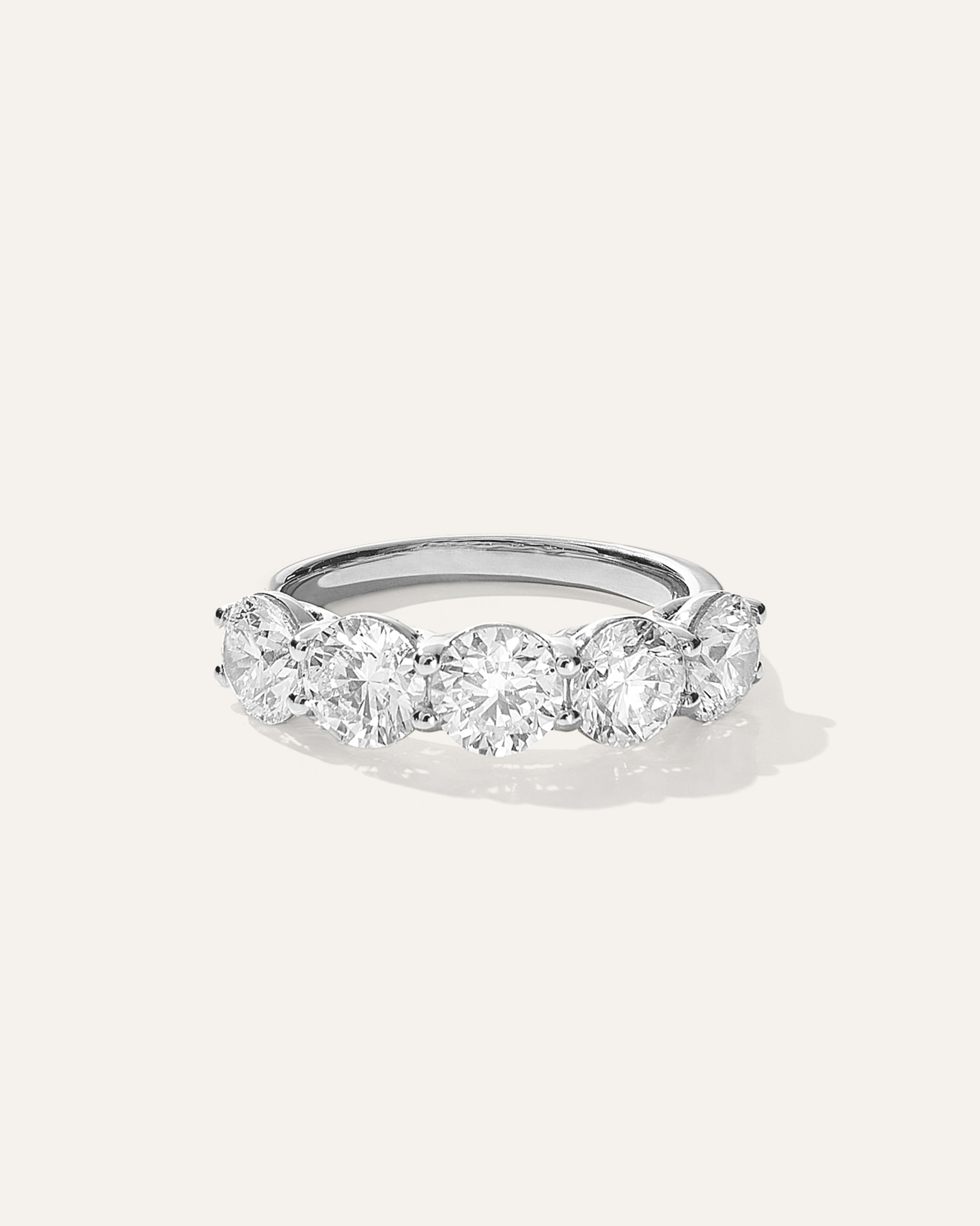 Lab Grown Diamond Five Stone Band — Image 9