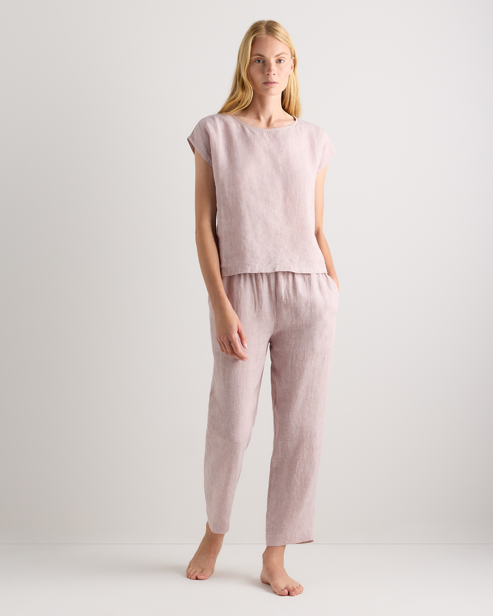 100% European Linen Pajama Set — Image 53