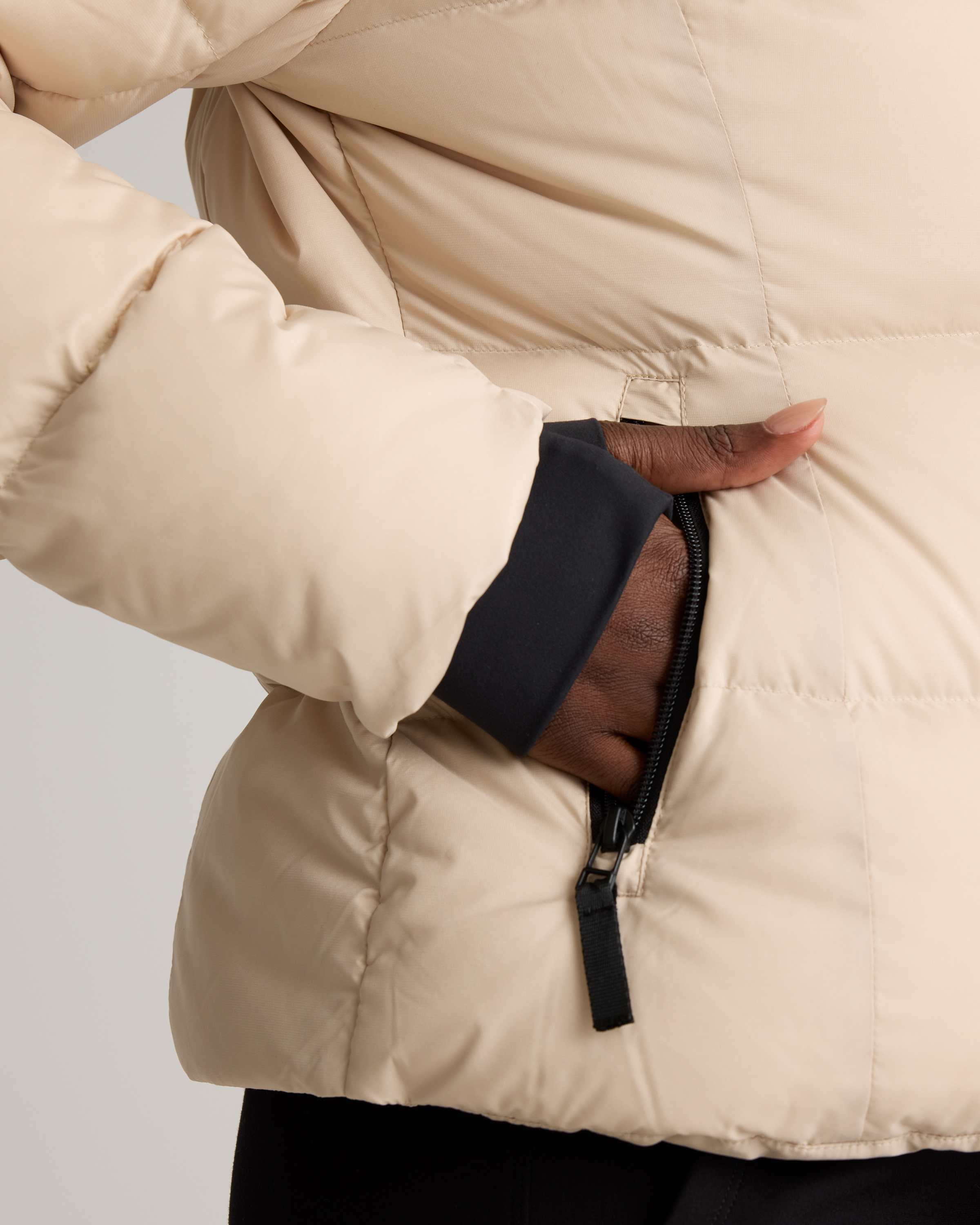 Responsible Down Cinch Waist Puffer Jacket — Image 11