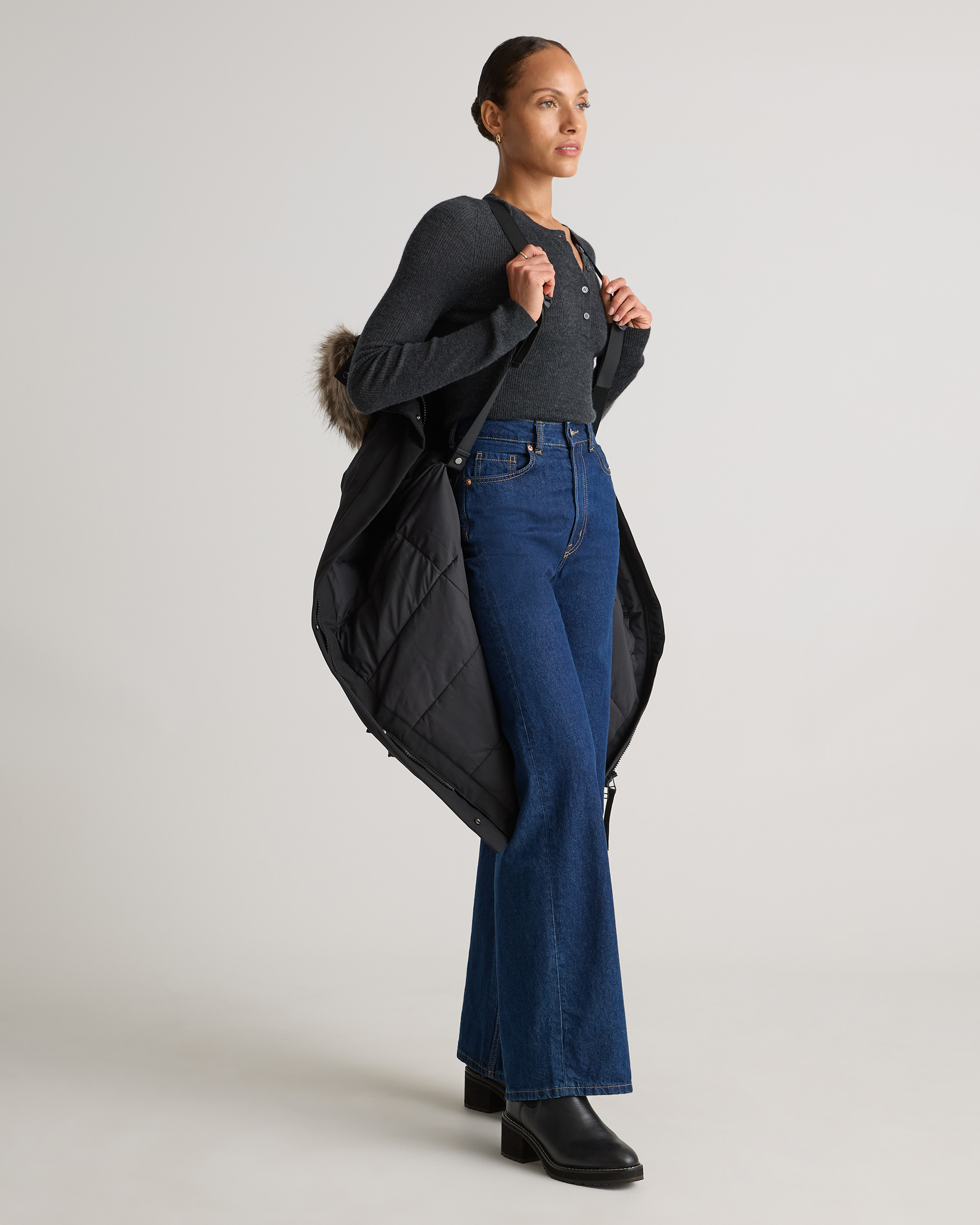 Responsible Down Hooded Long Parka — Image 42