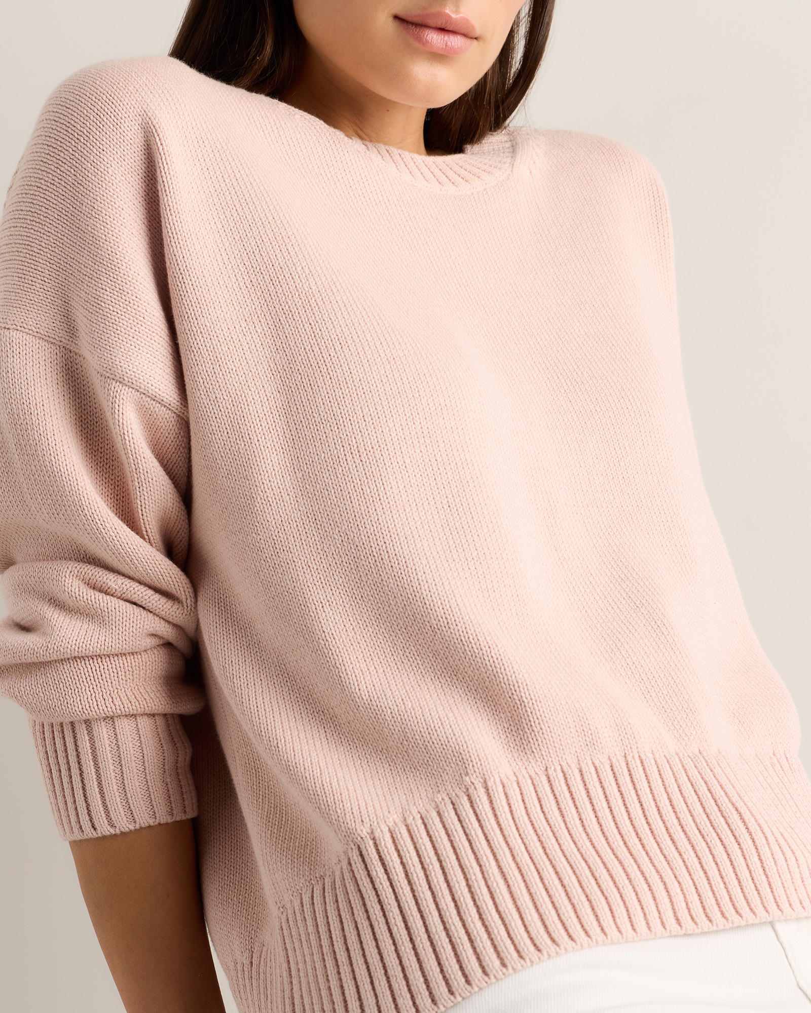 100% Organic Cotton Boyfriend Crew Sweater — Image 32