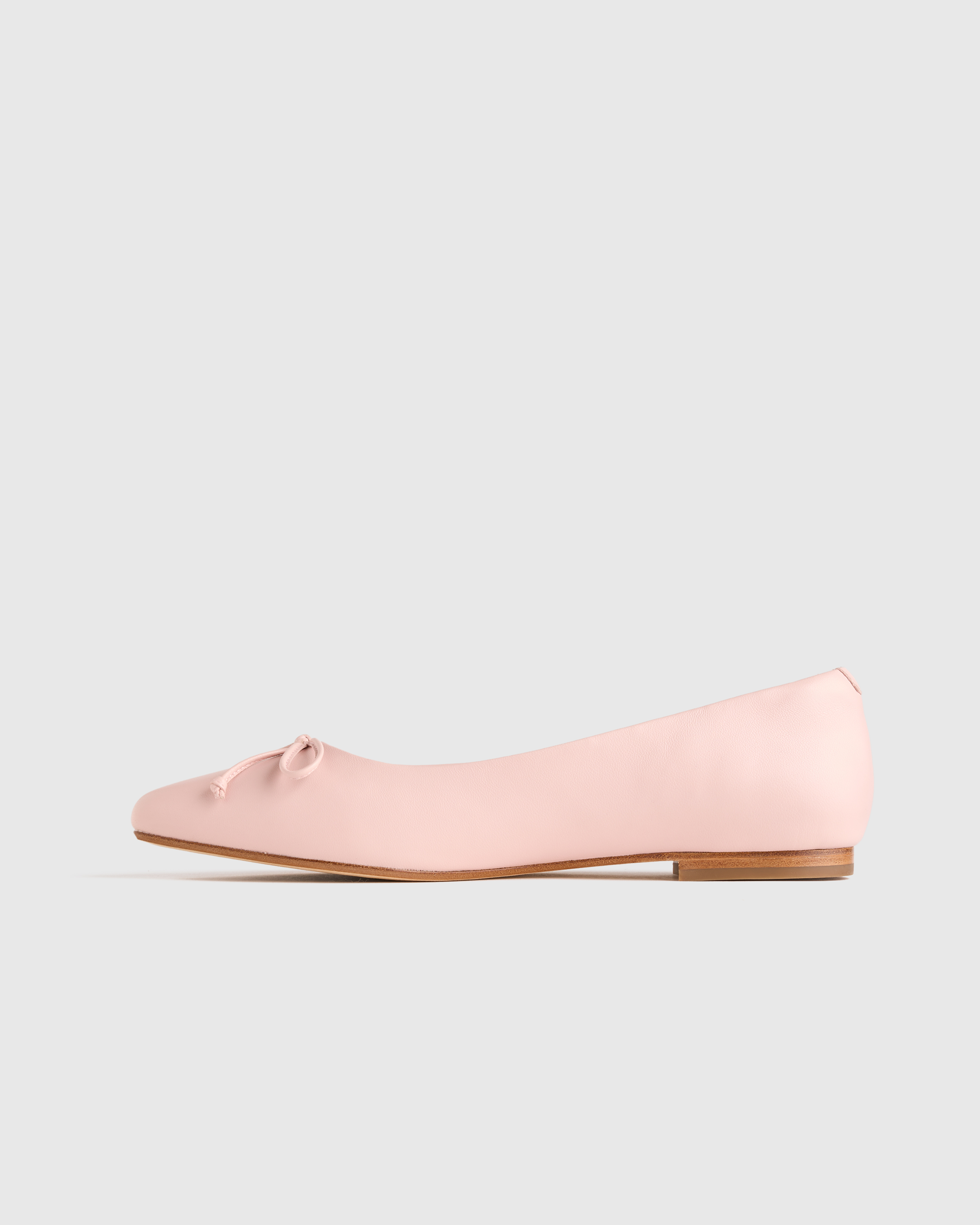 Italian Leather Pointed Bow Flat — Image 20