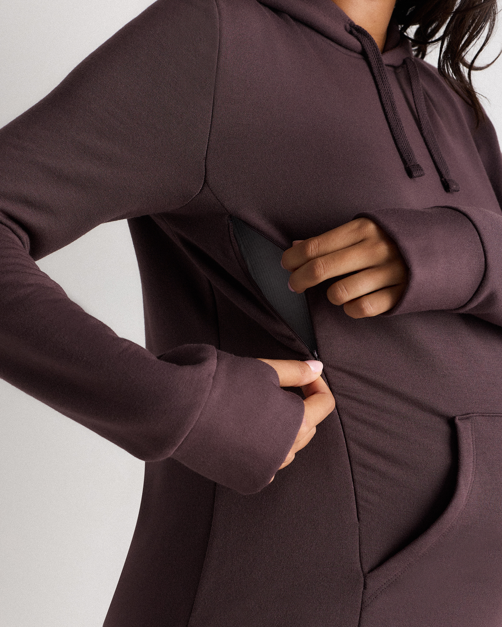 SuperSoft Fleece Maternity & Nursing Hoodie — Image 14