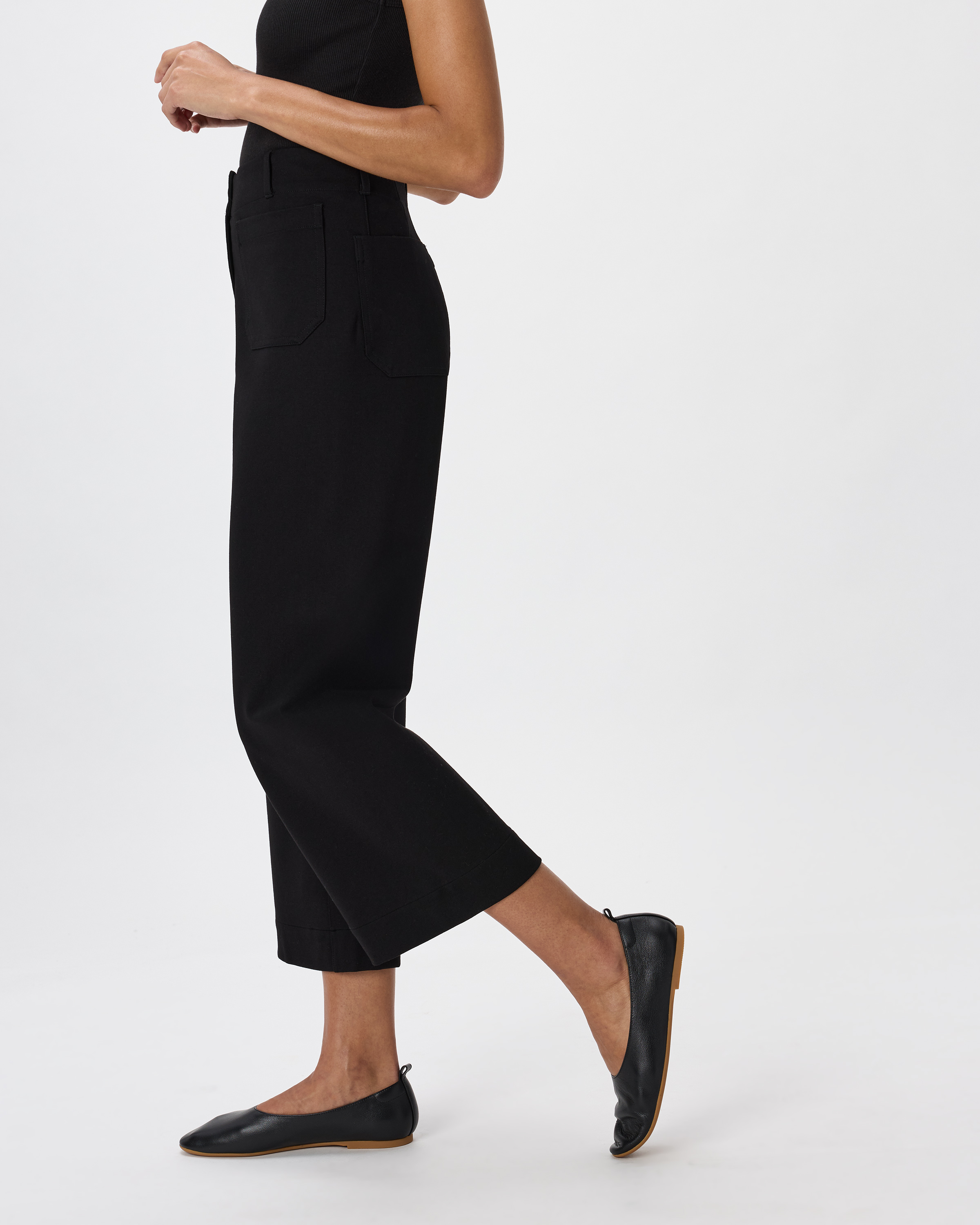 Ultra-Stretch Ponte Cropped Wide Leg Pants — Image 33