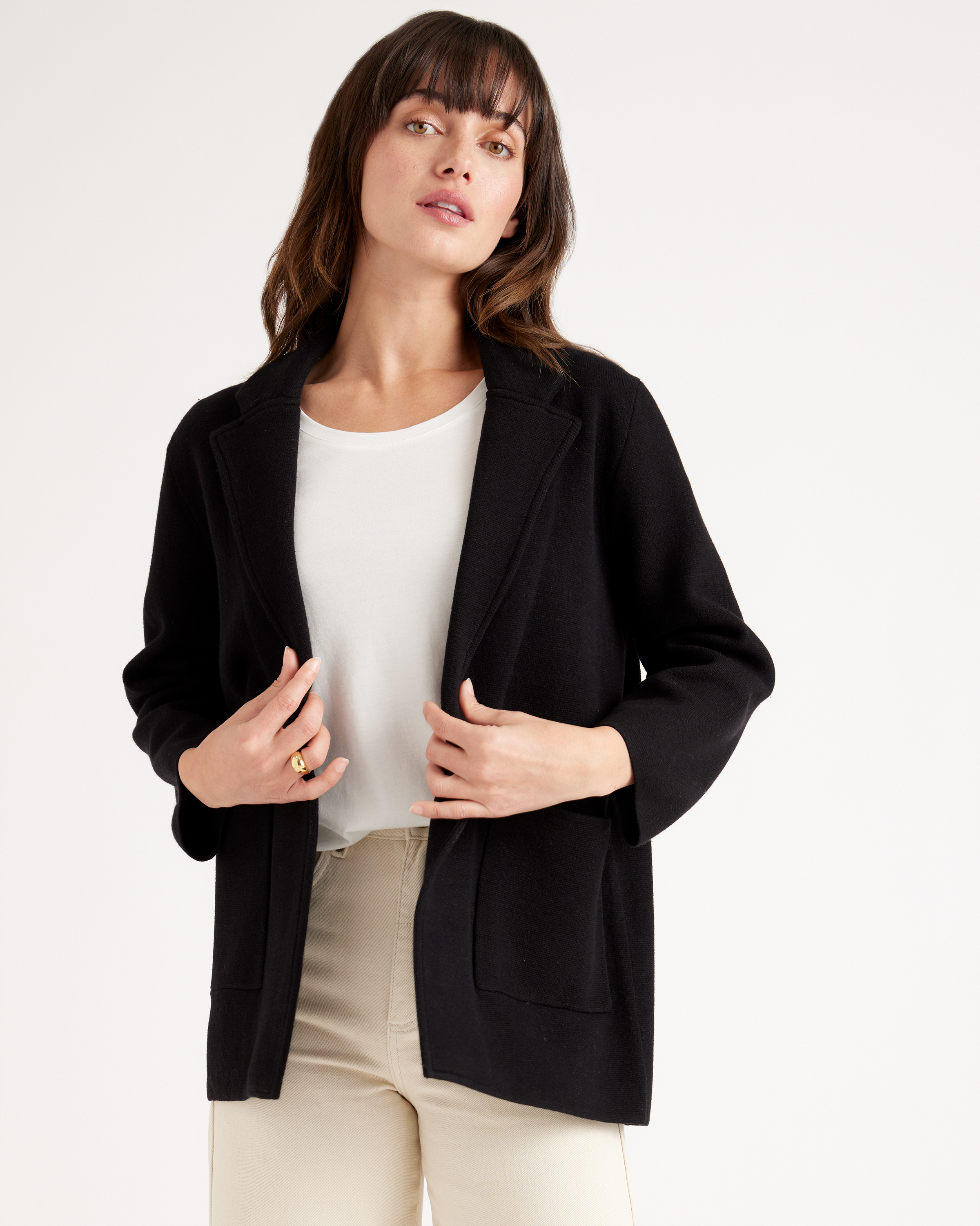 100% Organic Cotton Knit Blazer — Image 10