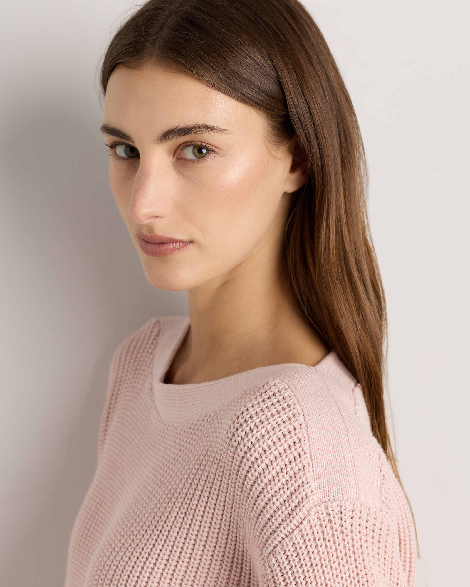 100% Organic Cotton Fisherman Boatneck Sweater — Image 42