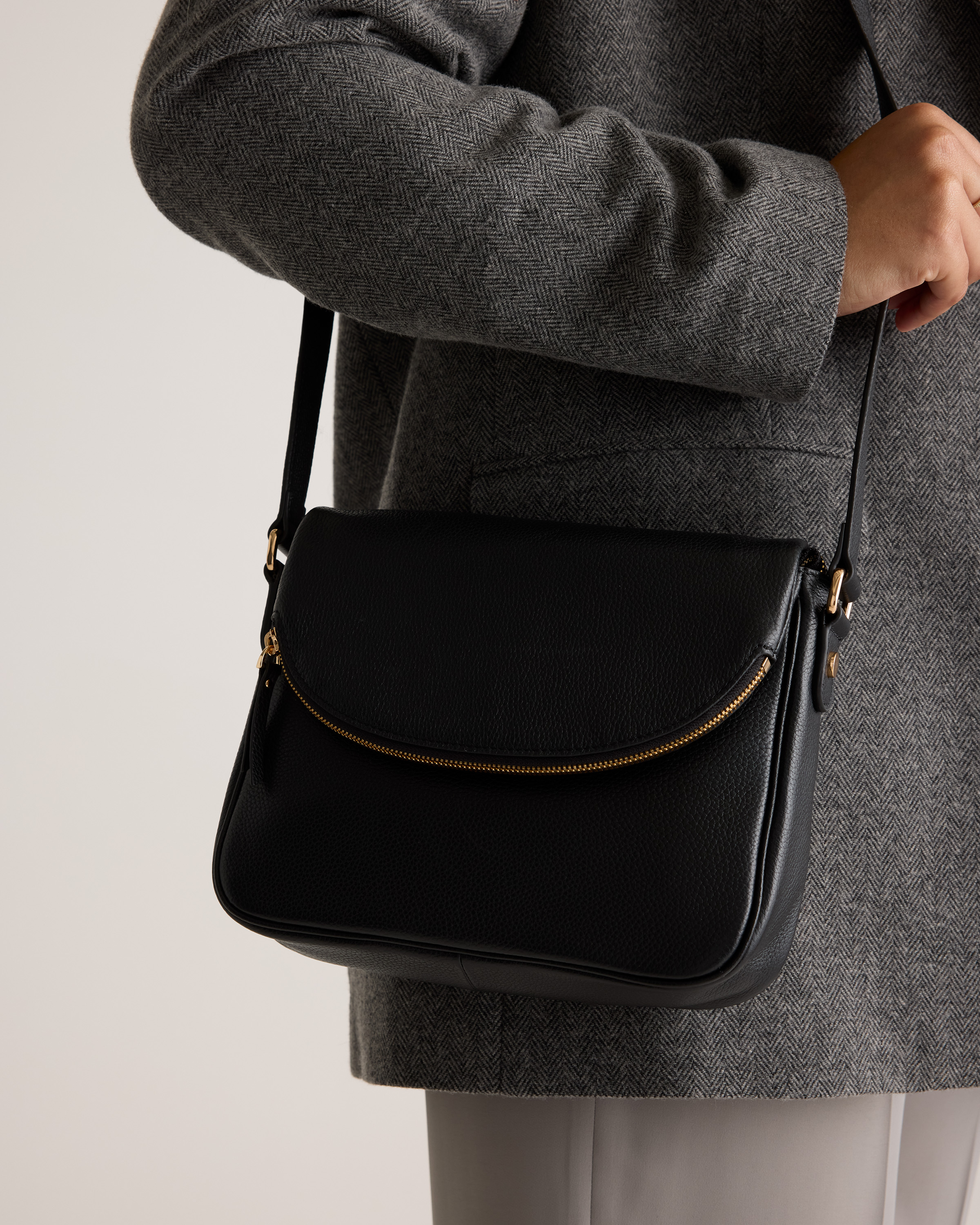 Italian Leather Foldover Crossbody — Image 3