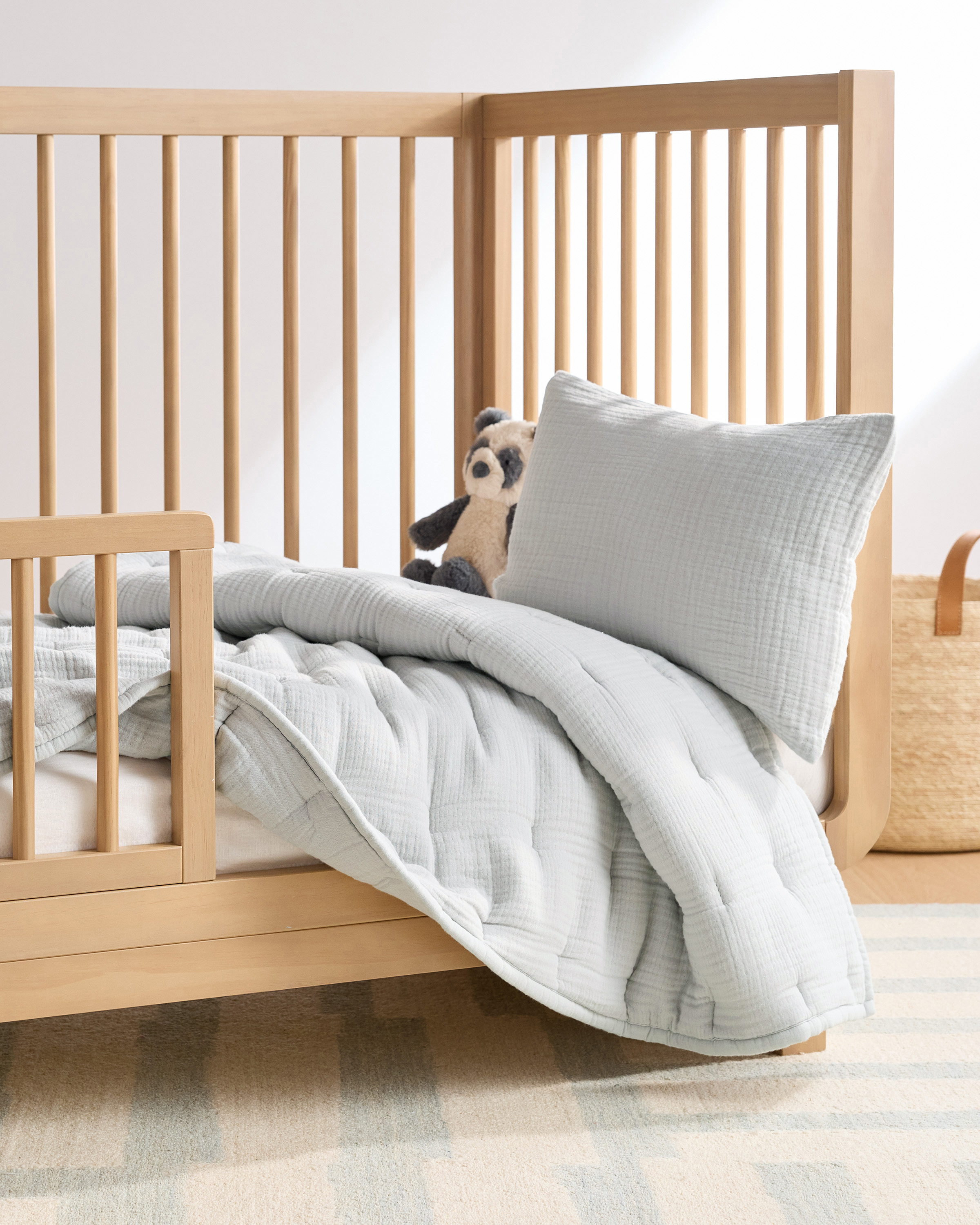 Organic Cotton Gauze Toddler Quilt — Image 8