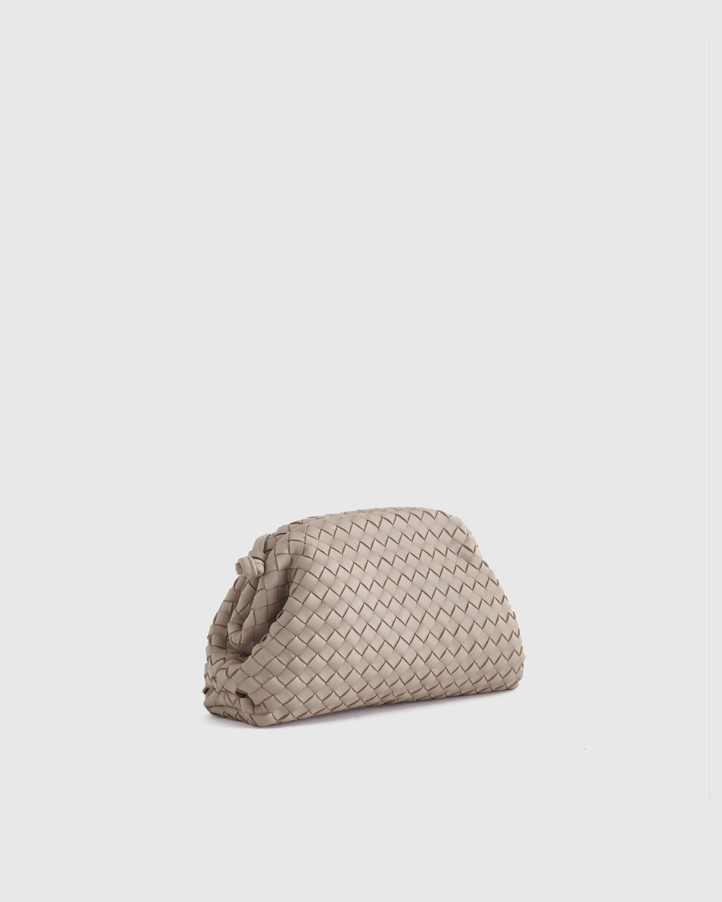 Italian Leather Handwoven Pouch Crossbody Clutch — Image 22