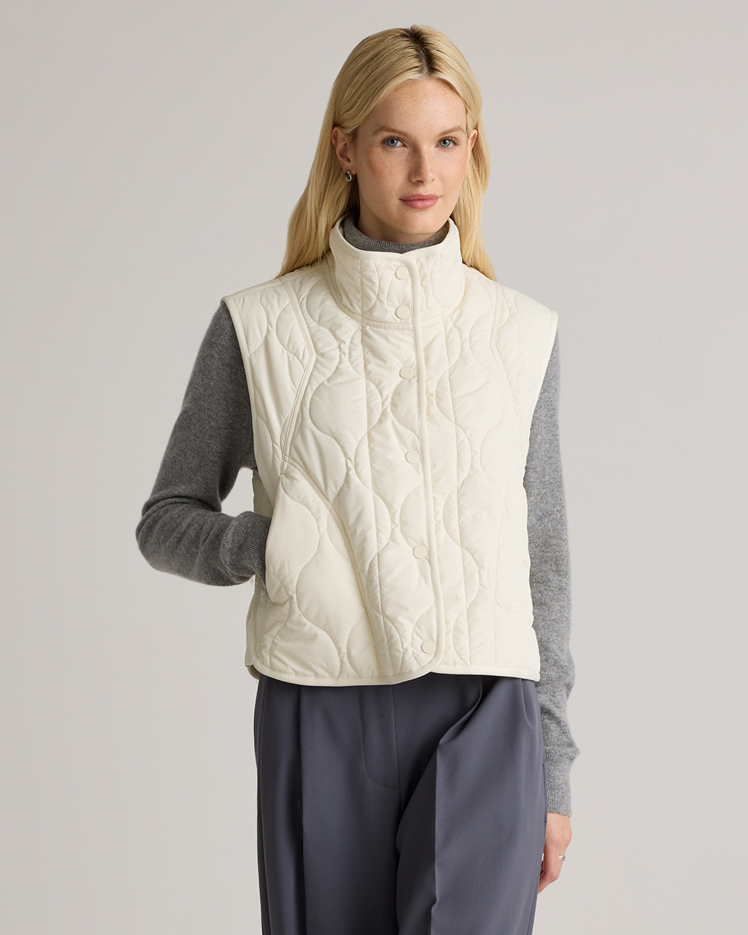 Featherless Quilted Puffer Vest — Image 27