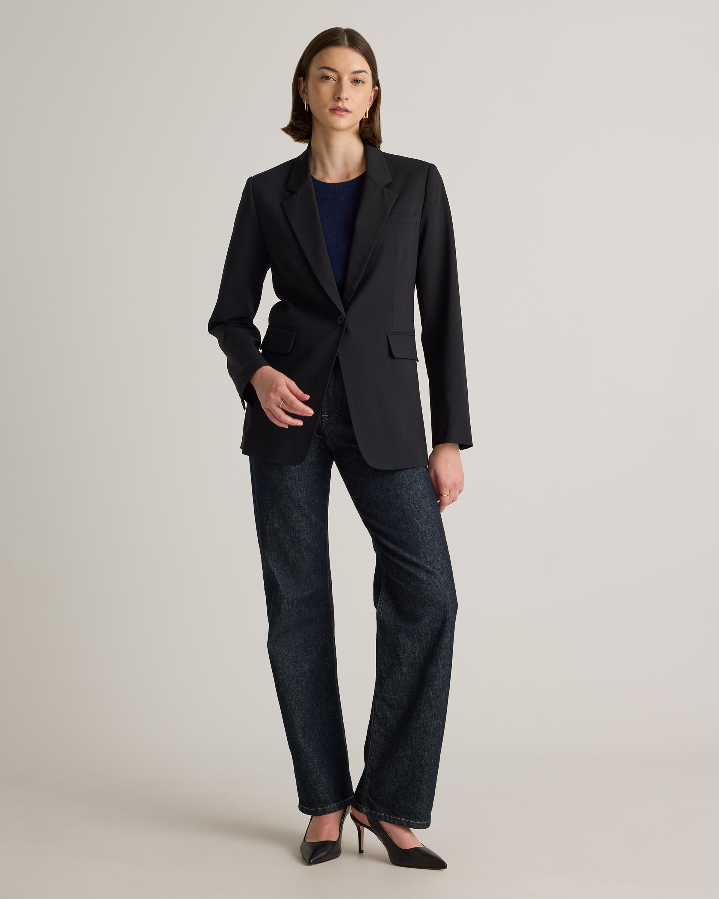 Italian Wool Long Blazer — Image 21
