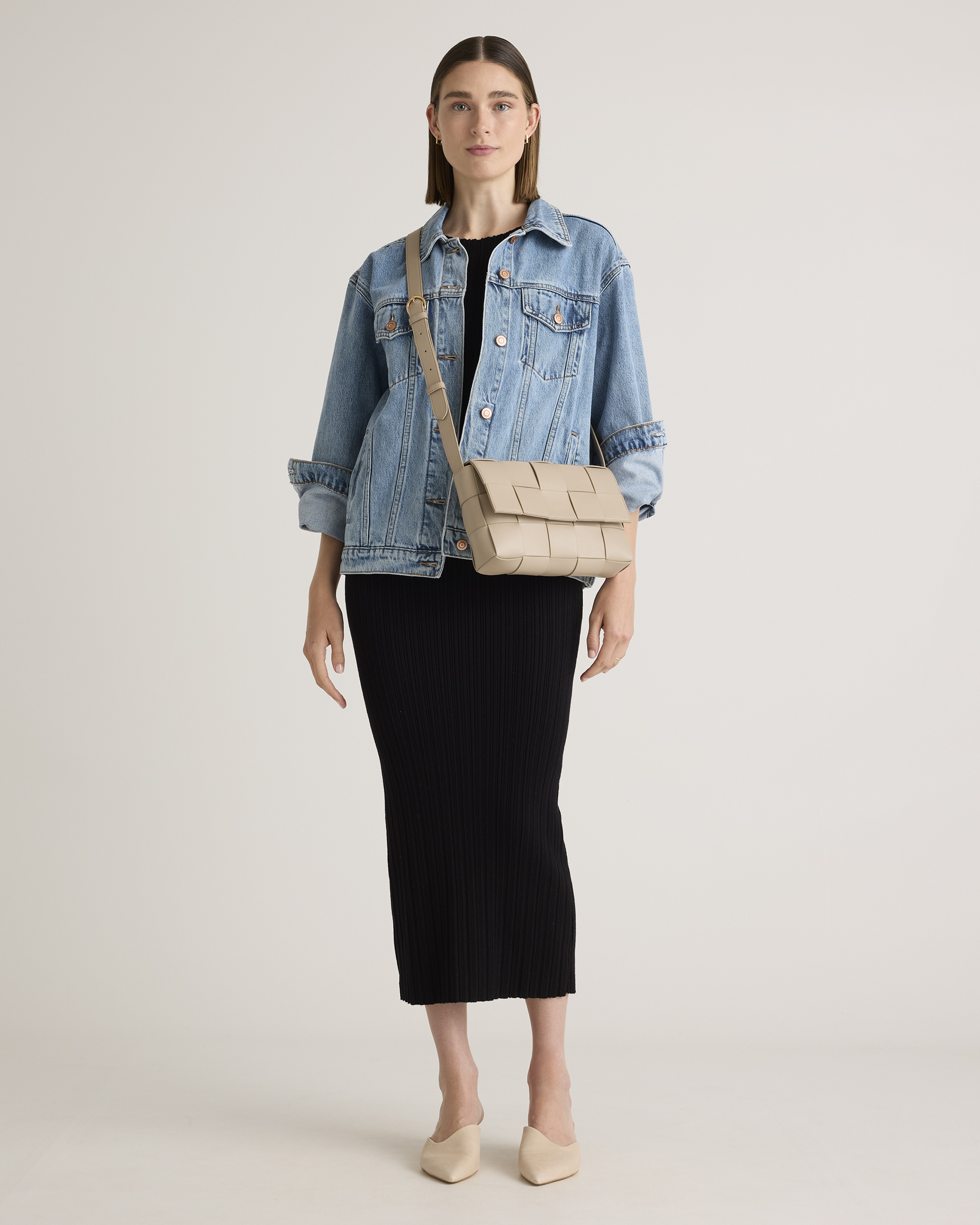 Italian Leather Handwoven Flap Crossbody — Image 14